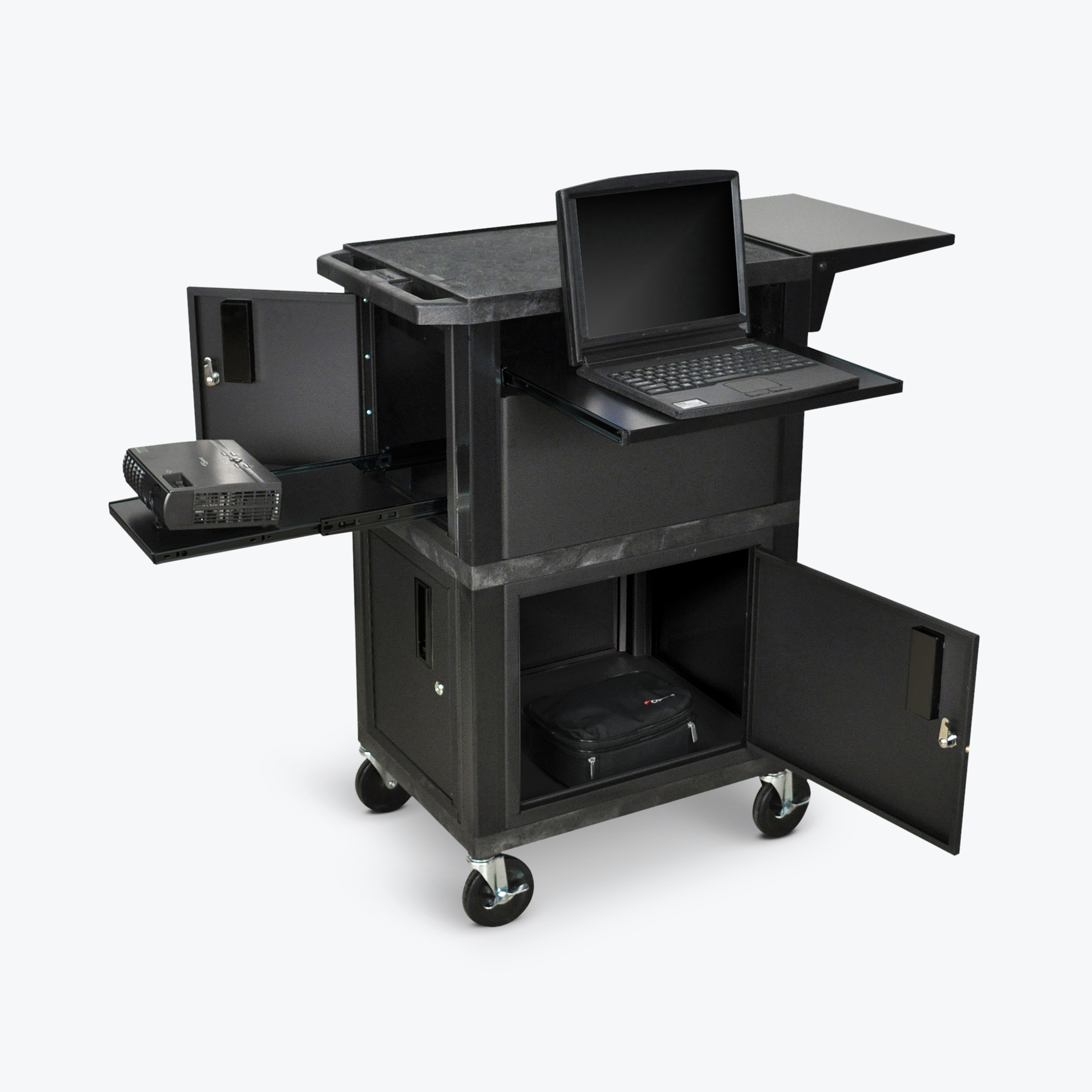 Luxor 41in. Ultimate Presentation Station w/ Cabinets, Model# WTPSCE