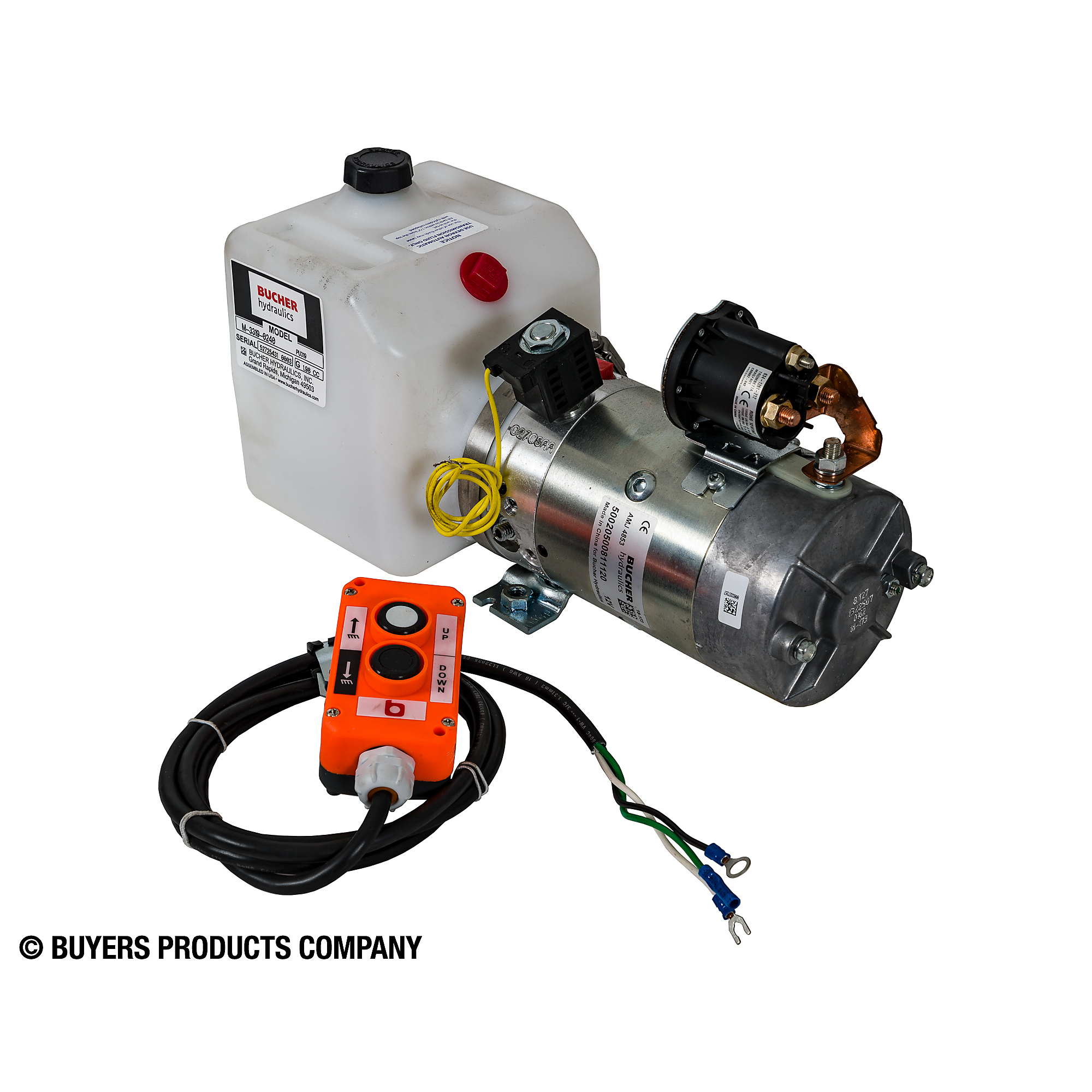 Buyers Products, 12V DC Power Unit, Max. PSI 2500 Max. RPM 0 Model# PU319