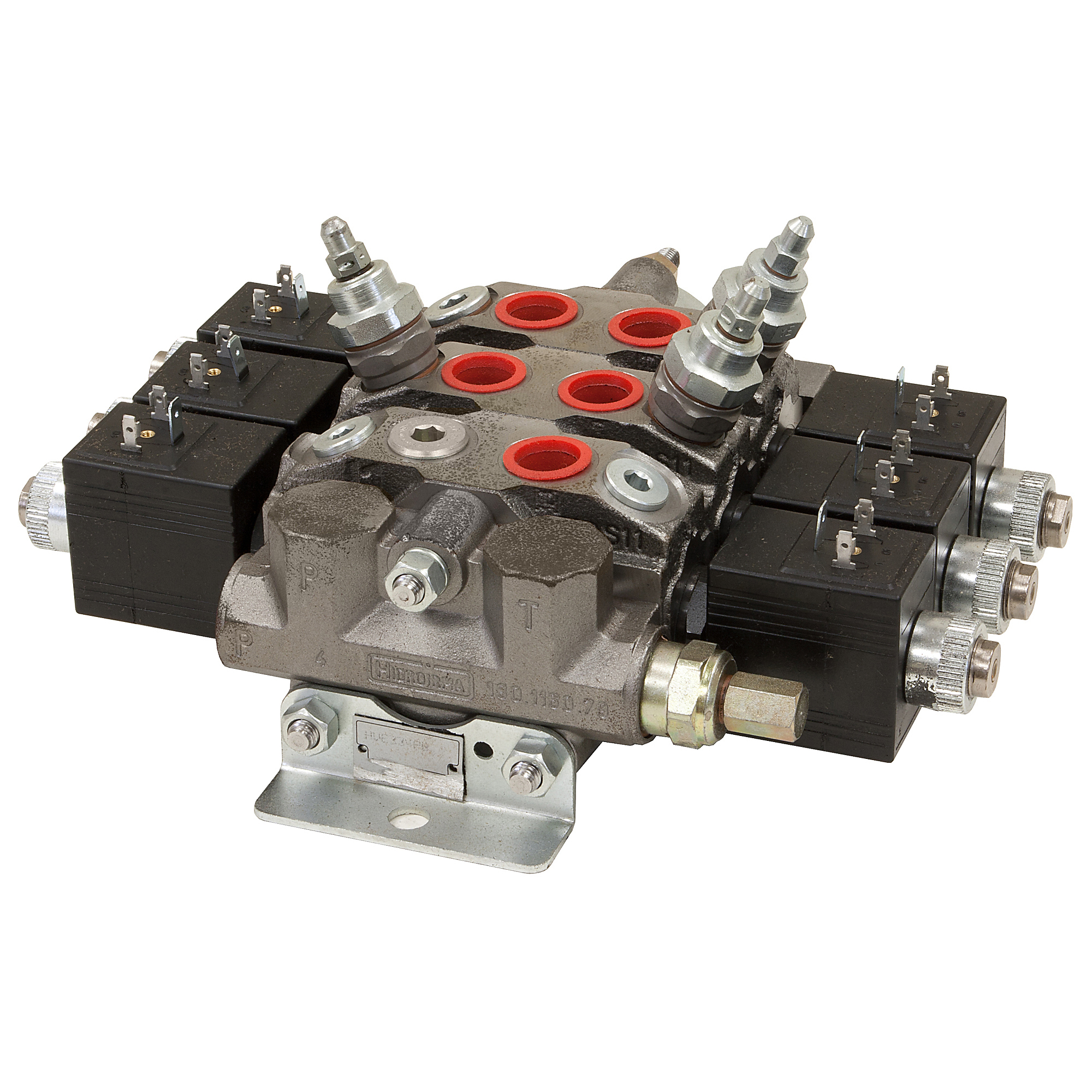 Buyers Products, 4-Way Sectional Valve, GPM 11 Working Port 1/2 in, Max. PSI 3600 Model# HVE4PR