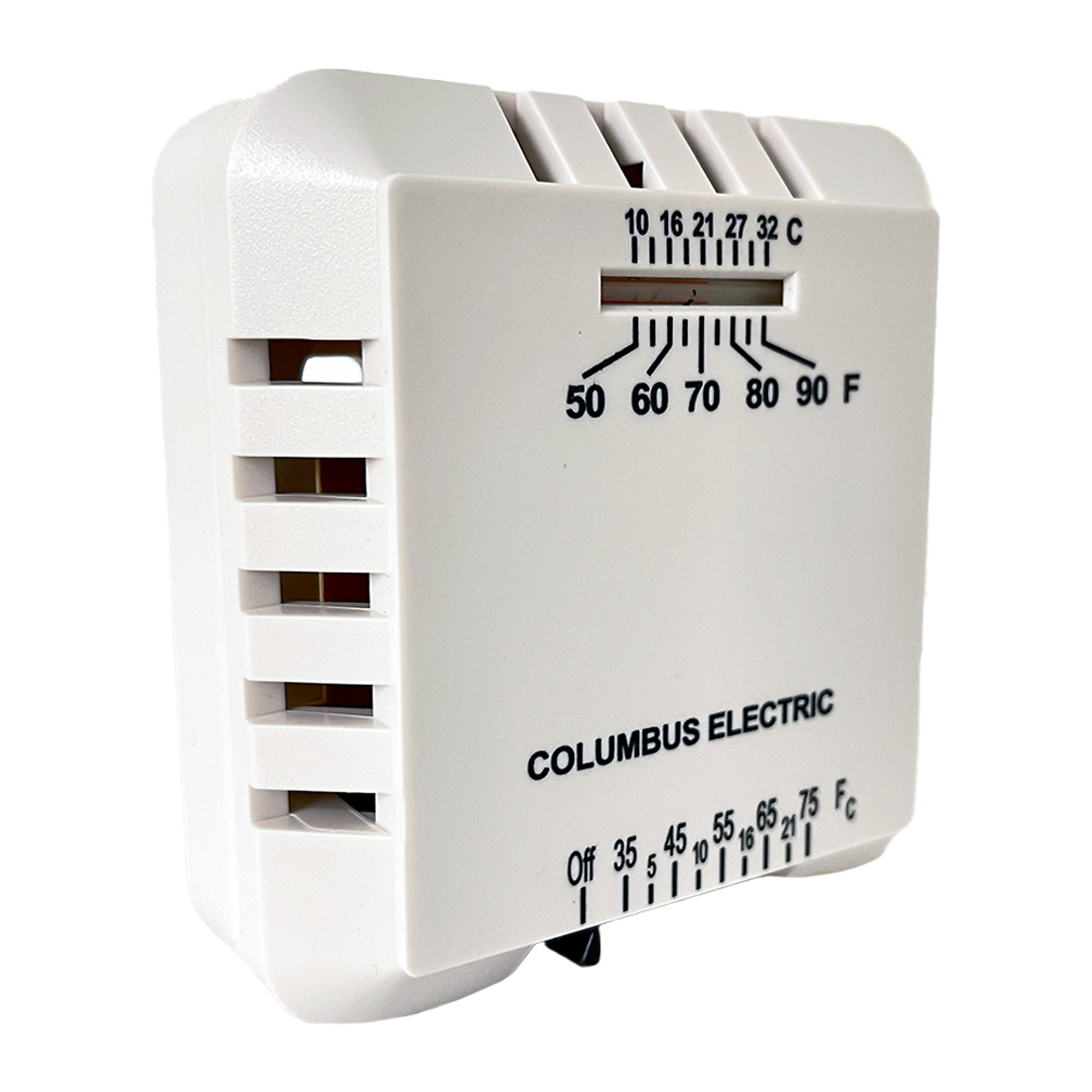 TPI Low Voltage Thermostat - 24V, Heat Only, 35-75°F, Model# RK124EAA