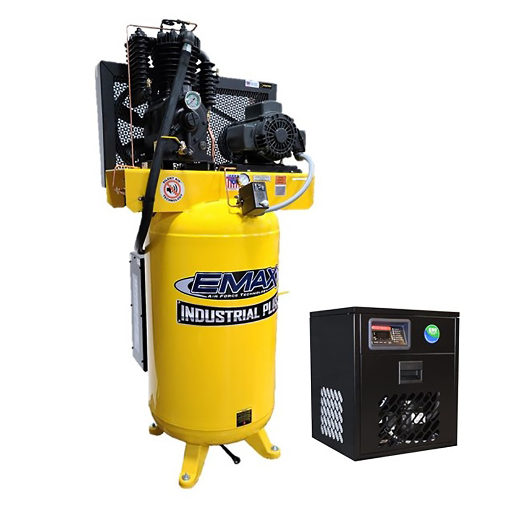 7.5 HP Air Compressor with 30 CFM Air Dryer & Silent Air System