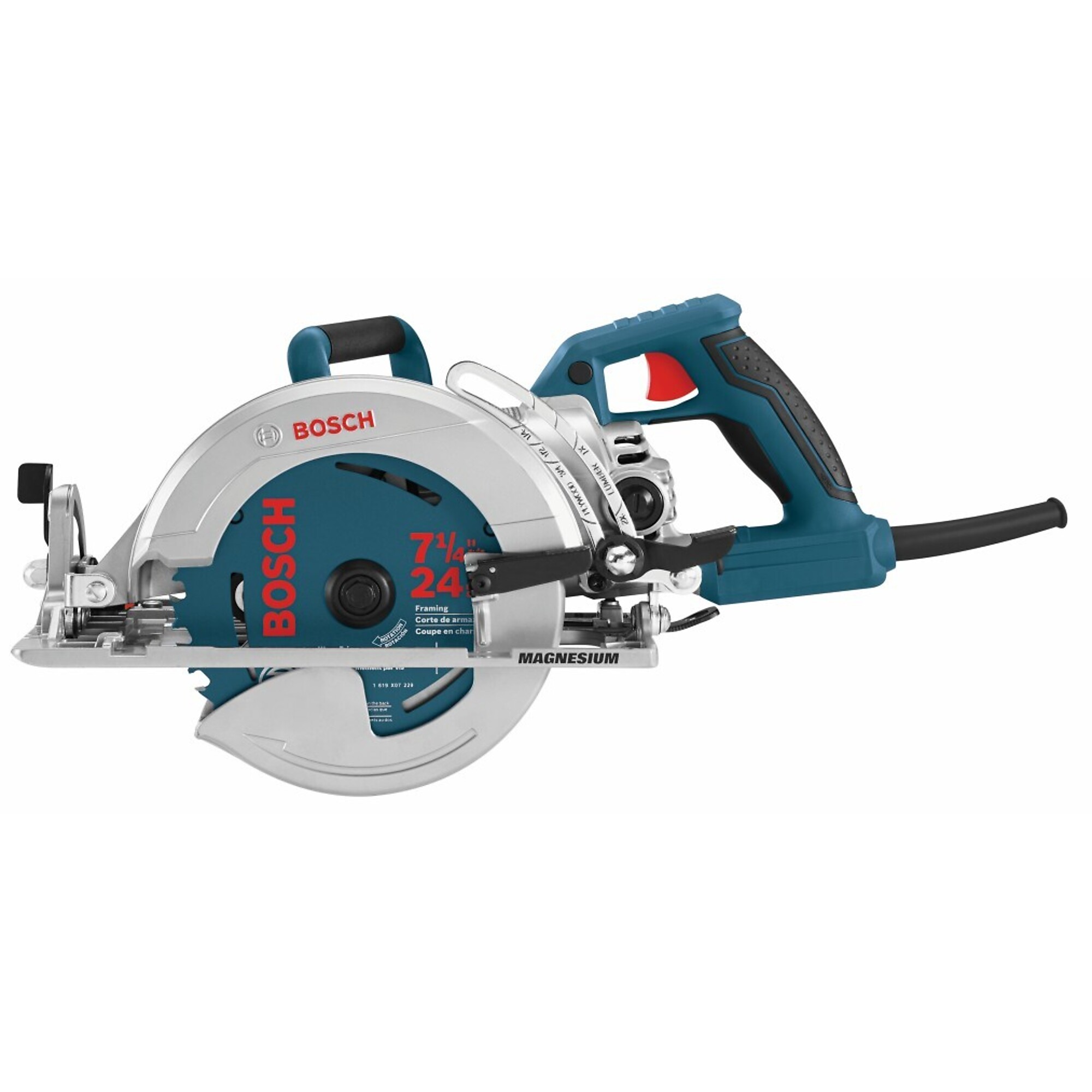 Bosch Worm Drive Saw — 7 1/4in. Blade, 15 Amps, 120 Volts