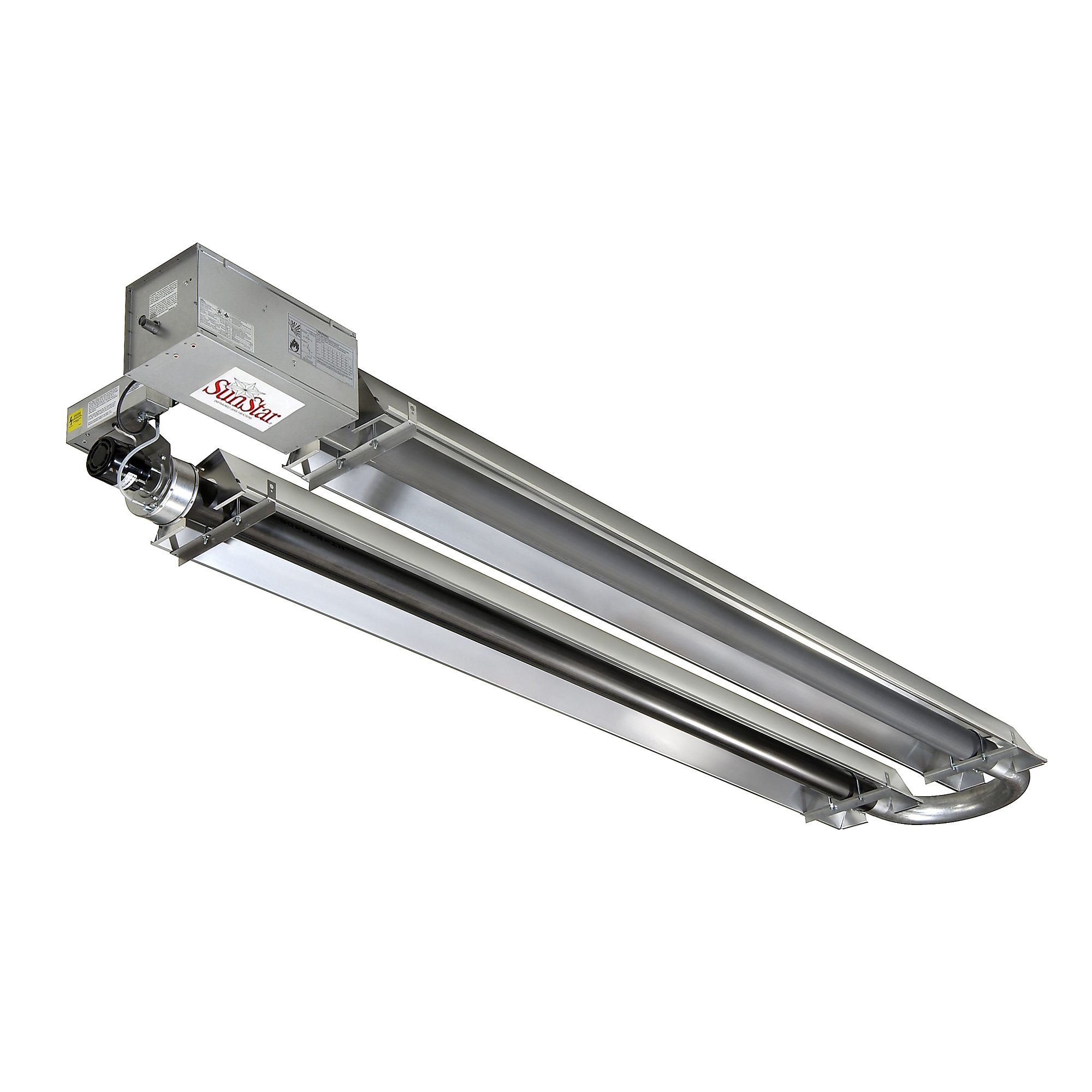 SunStar, U- Tube Vacuum Infrared Tube Heater, Fuel Type Natural Gas, Heat Output 175000 Btu/hour, Heat Type Infrared, Model# SIU175-40-N5