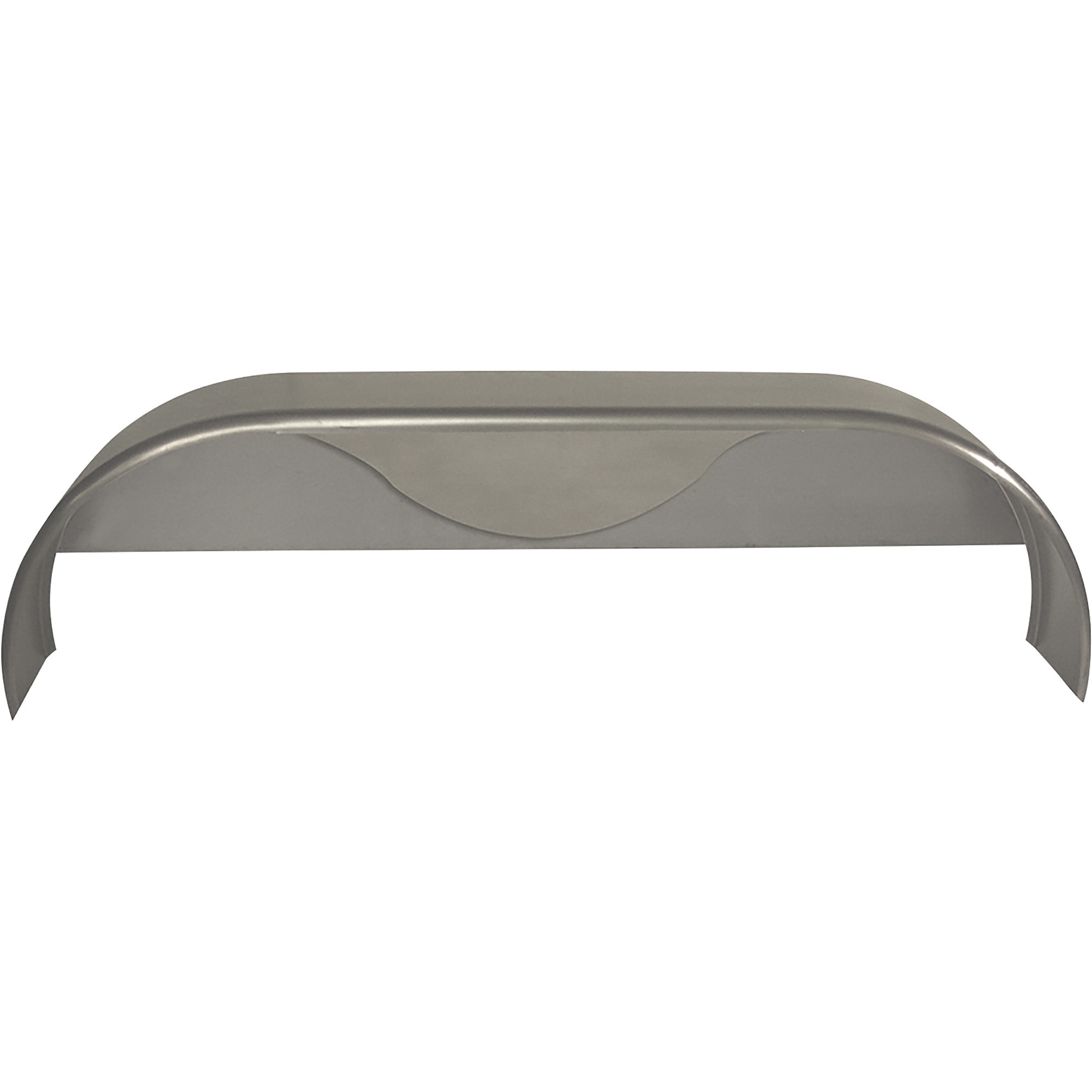 Tow Zone Tandem Round Steel Trailer Fender w/Teardrop, Fits 14in. Tires, 66in. x 9in. x 19in.