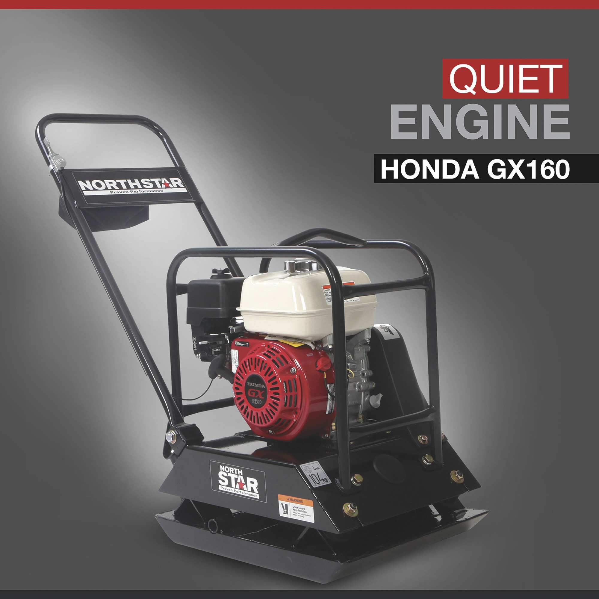 NorthStar Single Direction Plate Compactor with 5.5 HP Honda GX160 Engine Northern Tool