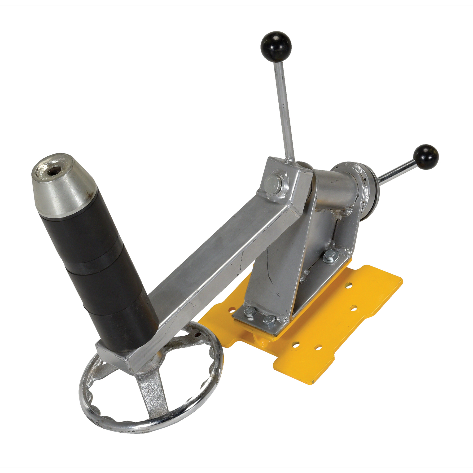 Vestil Steel Quick Lift Reel Rotator Attachment - Yellow, Ergonomic Design, Model# PEL-RR