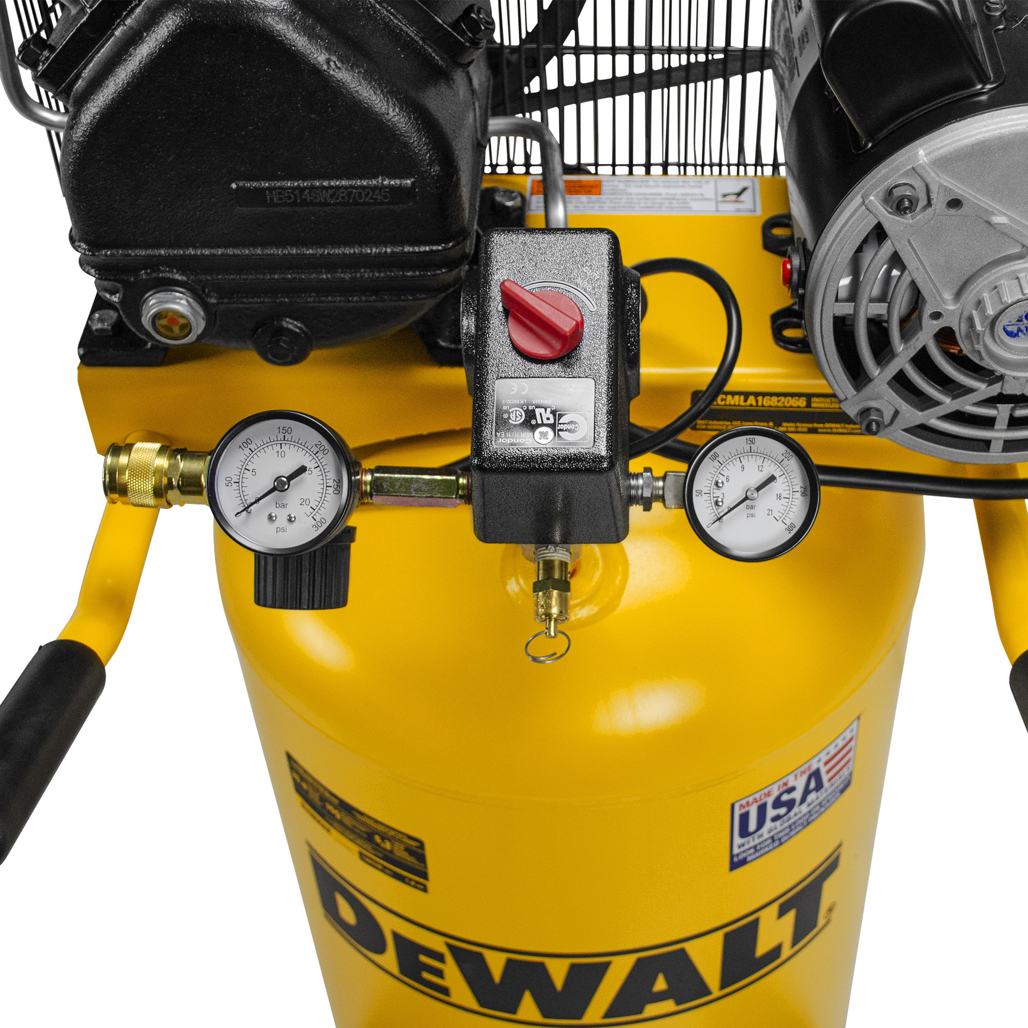 DEWALT 20 Gallon Portable Air Compressor, Vertical, VTwin, 1.6 HP