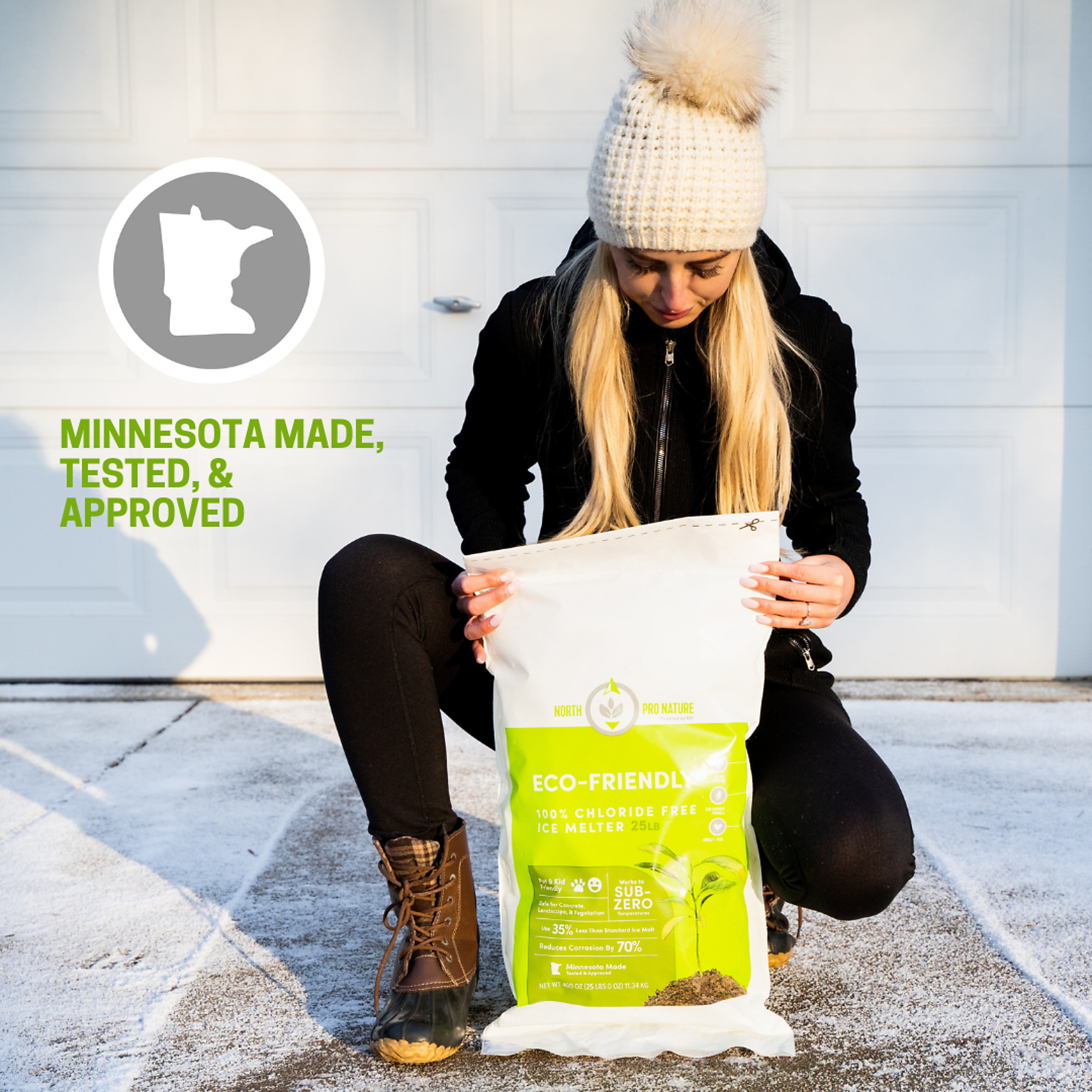 Northern Salt, North Pro Nature ChlorideFree Ice Melt 25 lb Bag