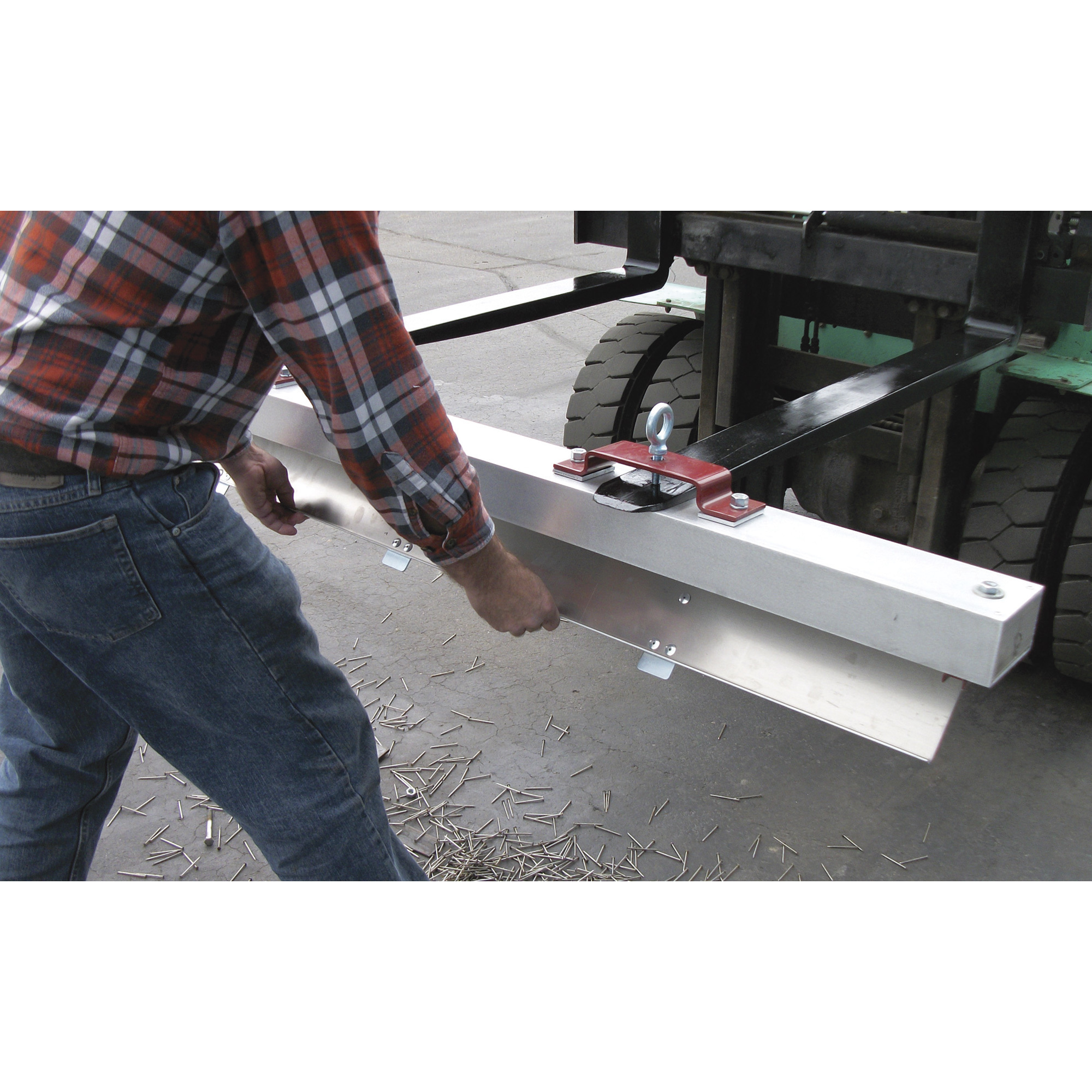 AMK 84in. Double Strength Roadmag Sweeper, with