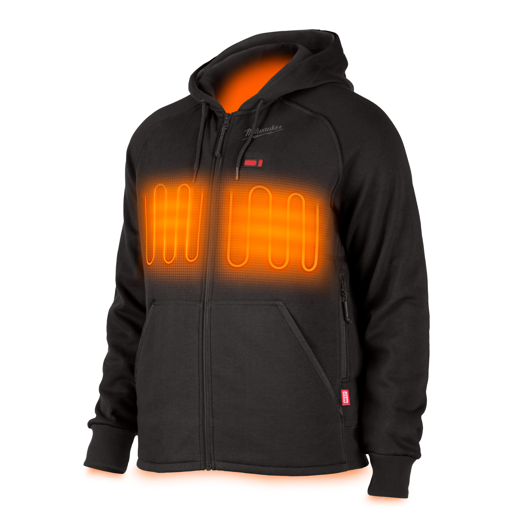 Milwaukee Men's M12 12-Volt Black Heated Jacket Hoodie Kit