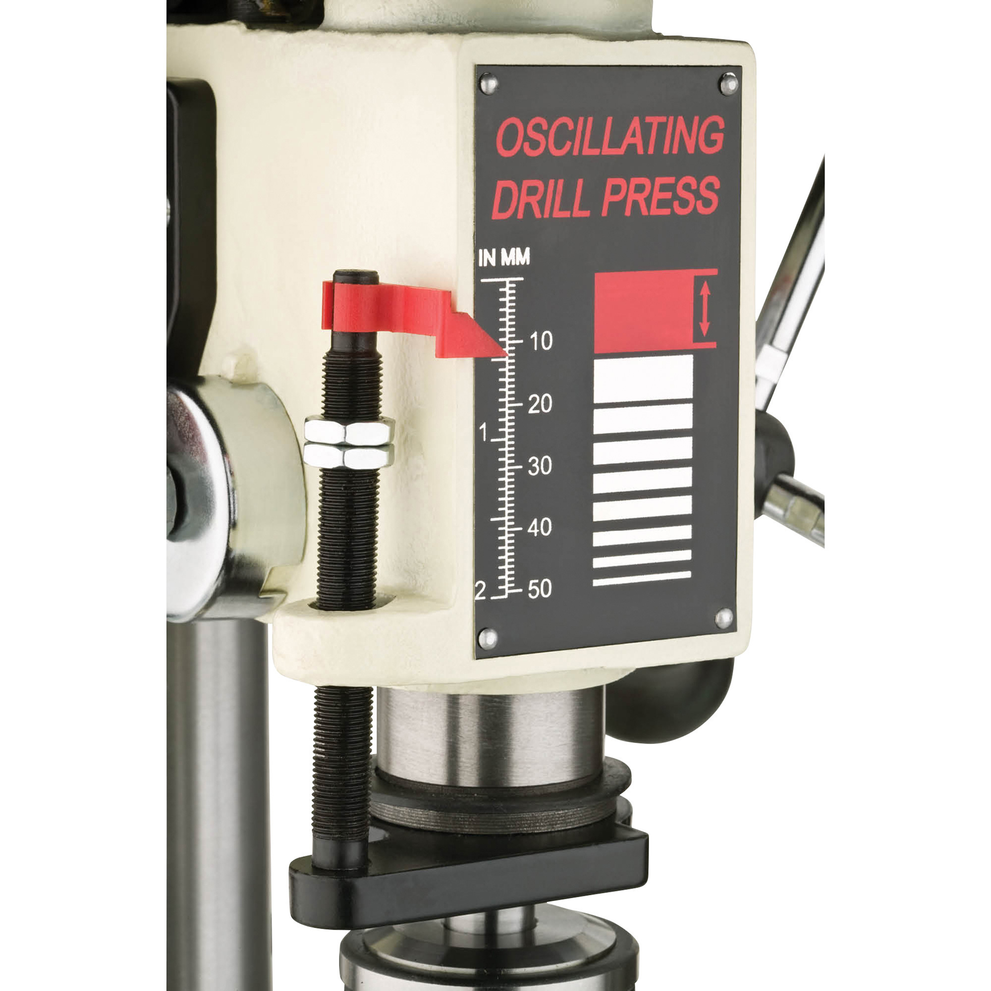 SHOP FOX Oscillating Benchtop Drill Press 5-Speed, 1/2