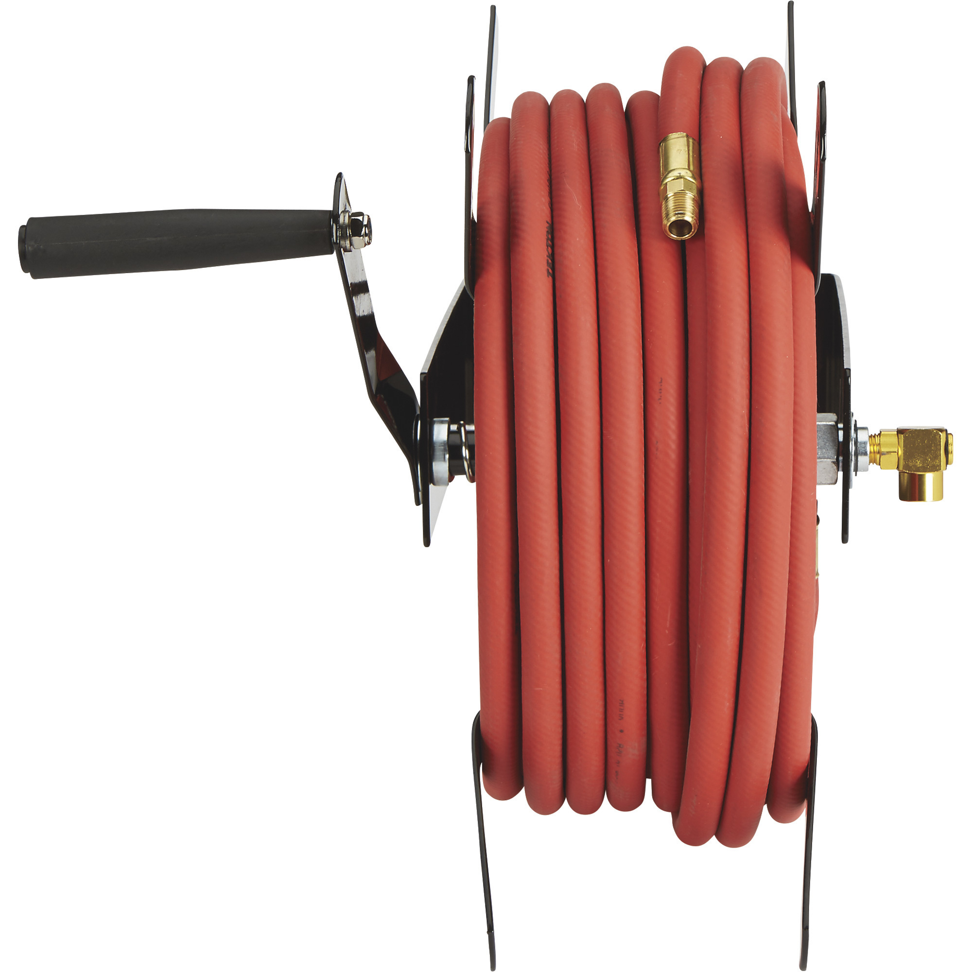 Ironton Wall-Mount Air Hose Reel, Holds 3/8in. x 100ft. Hose, Max