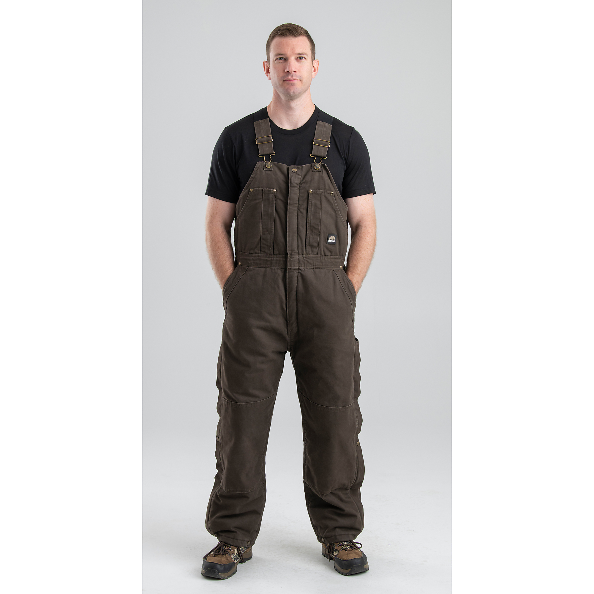 Berne Apparel, Highland Washed Insulated Bib Overall, Size M 