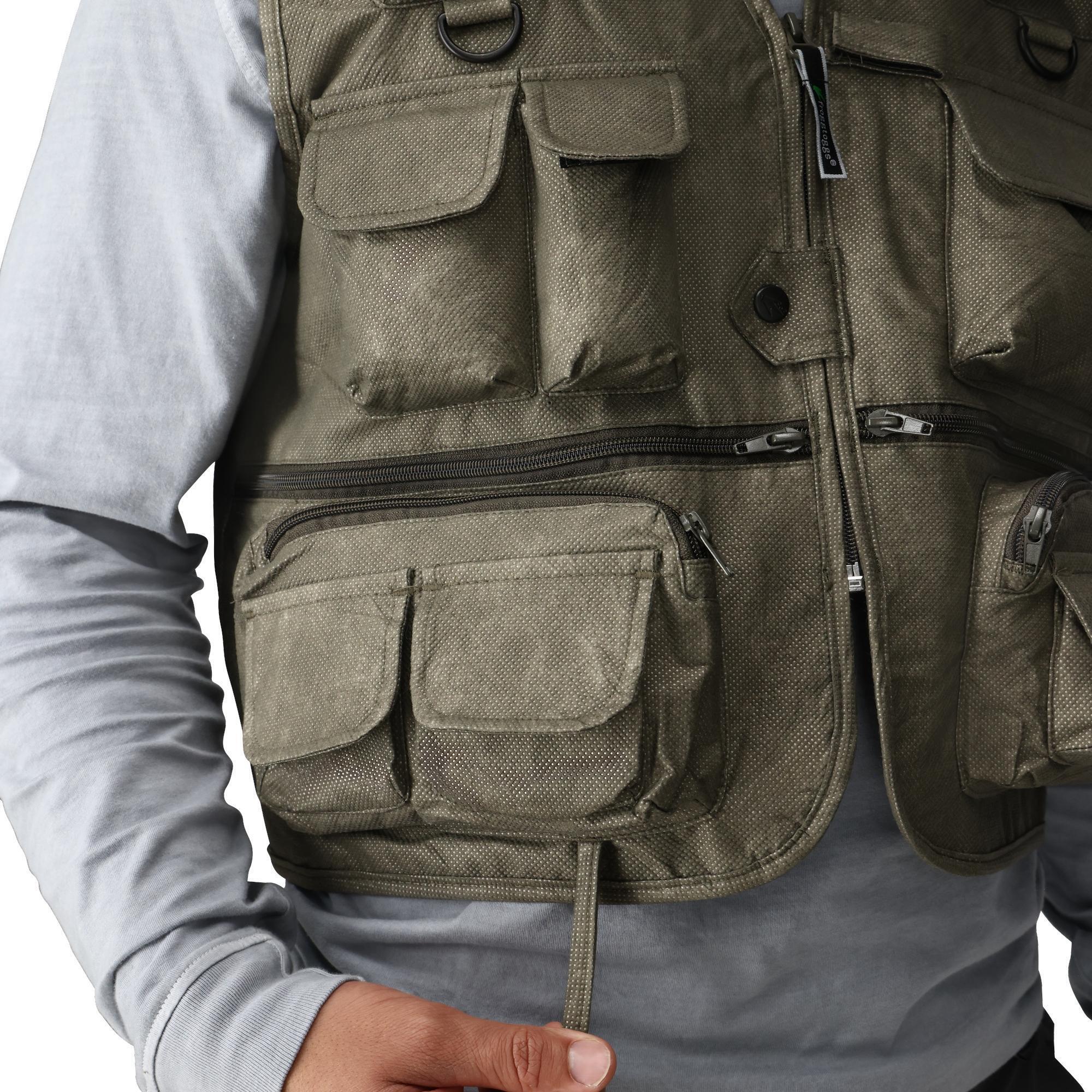 frogg toggs, Cascade Classic 50 Fly Vest, Size M, Color Stone