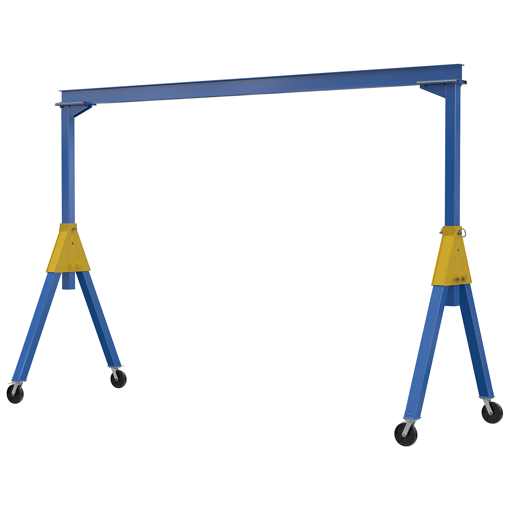 Vestil Steel Knockdown Fixed Crane - 2000 lb Capacity, Nylon Casters, Model# FHSN-2-15