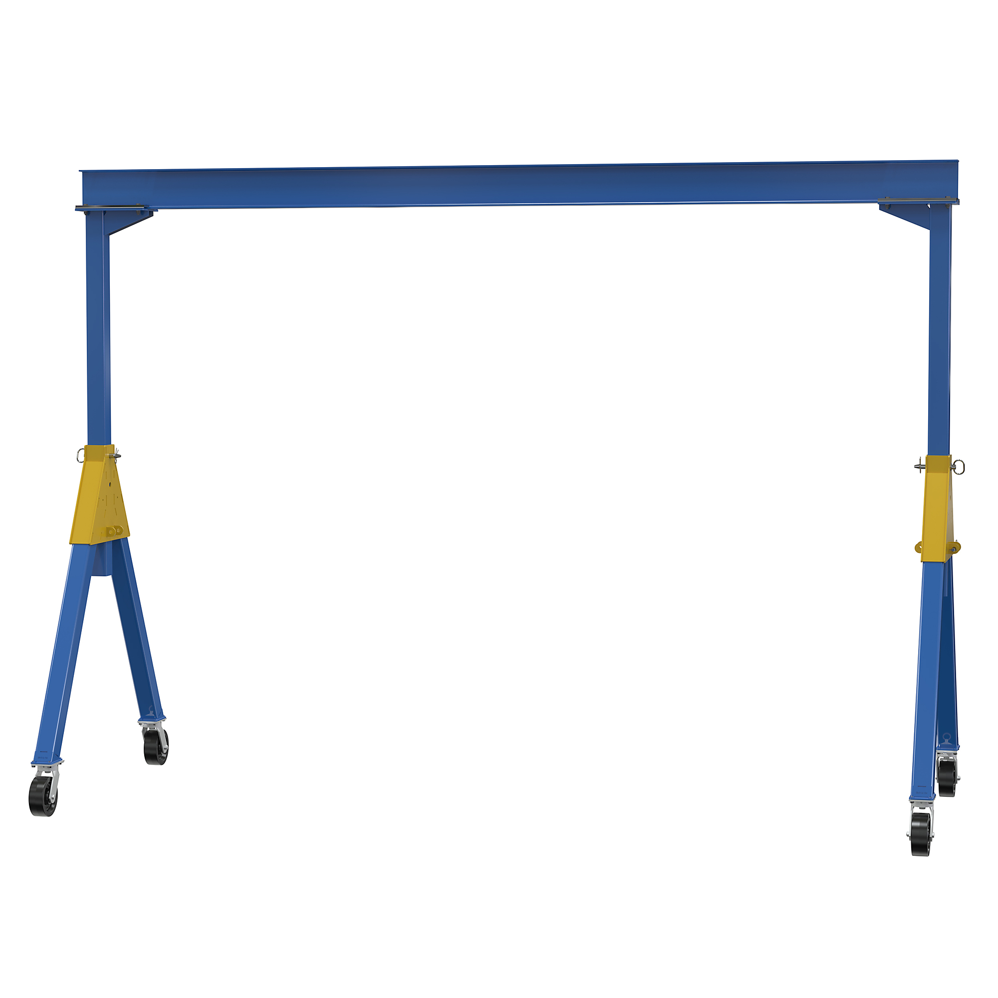 Vestil Steel Knockdown Fixed Crane - 4000-Lb. Capacity, 8in. Phenolic Casters, Model# FHSN-4-15