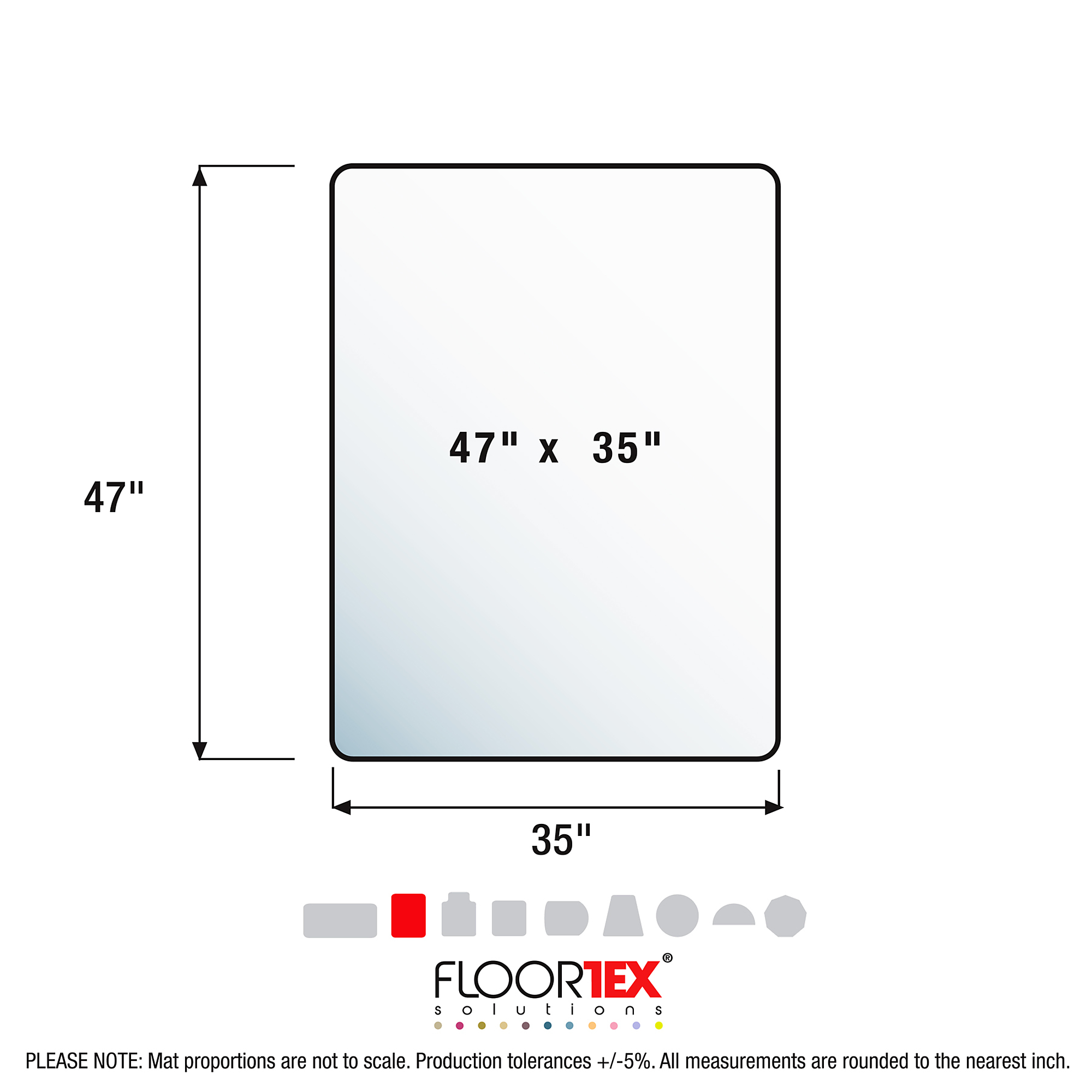 CraftTex Craft Table Protector Mat | Clear Polycarbonate | Rectangular |  Multiple Sizes