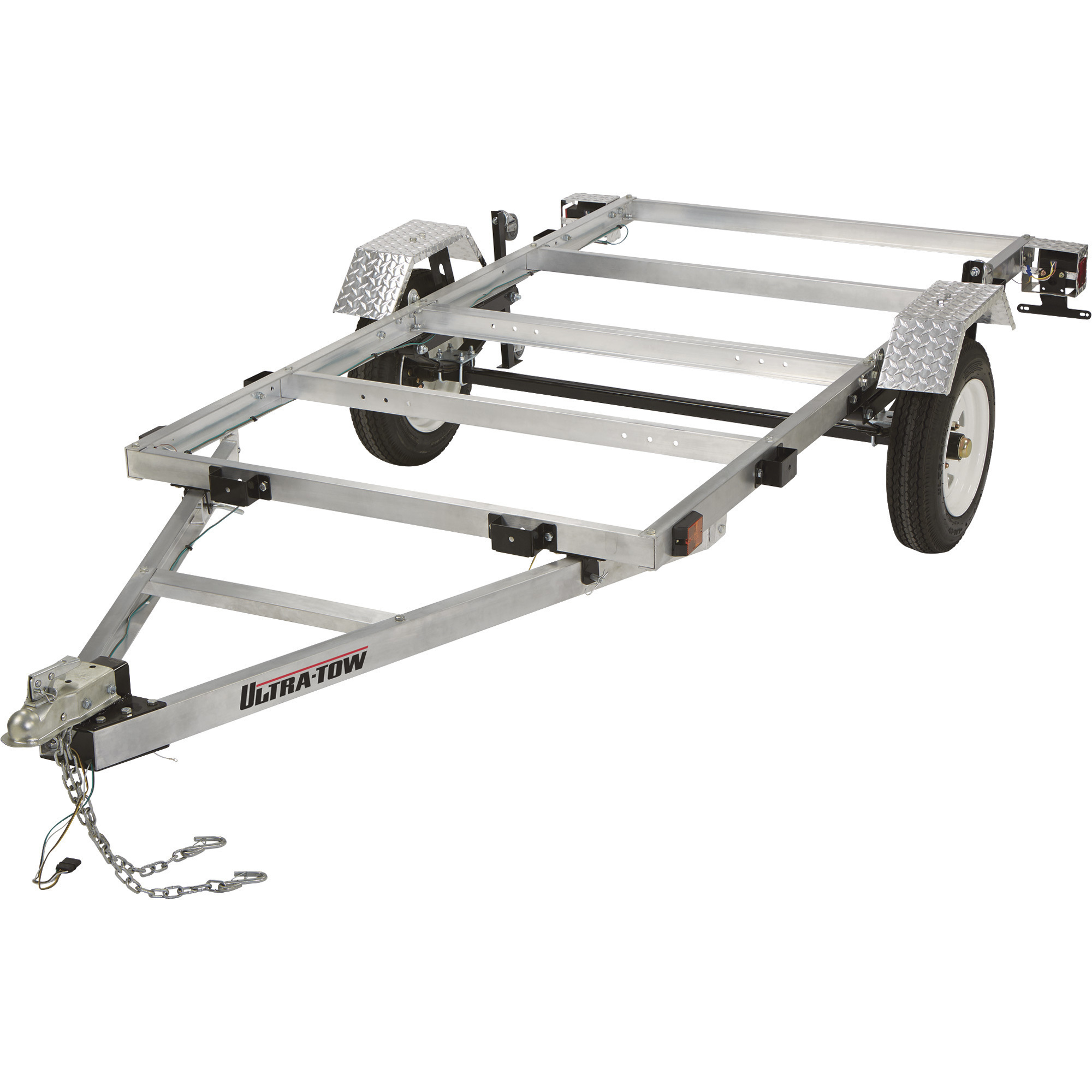 Ultra-Tow 4ft. x 8ft. Folding Aluminum Utility Trailer Kit, 1170-Lb. Load  Capacity