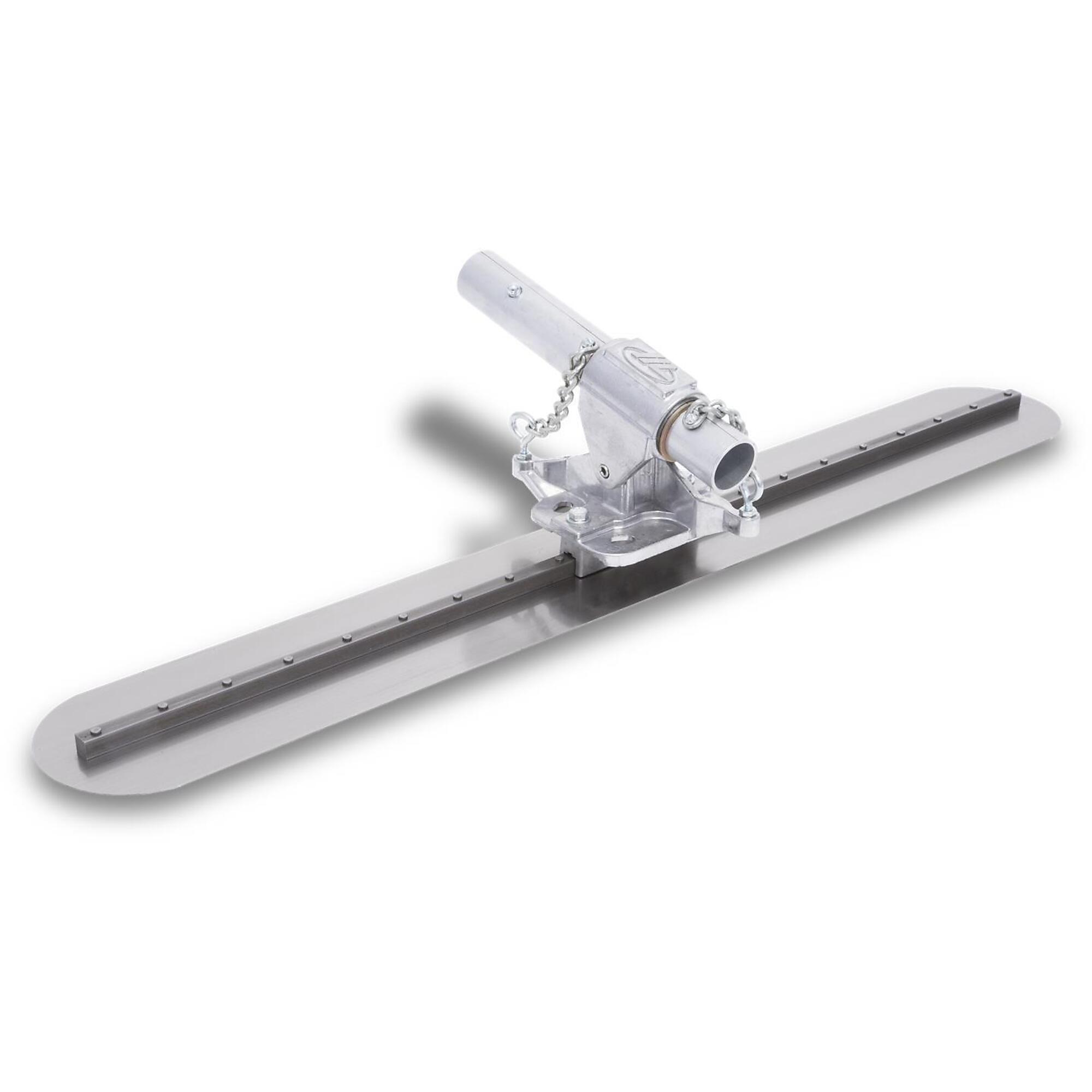 Marshalltown Multi-Mount Fresno Trowel - 48in. x 5in., High Carbon Steel, Round End, RL6 Bracket, Model# MC48RRL