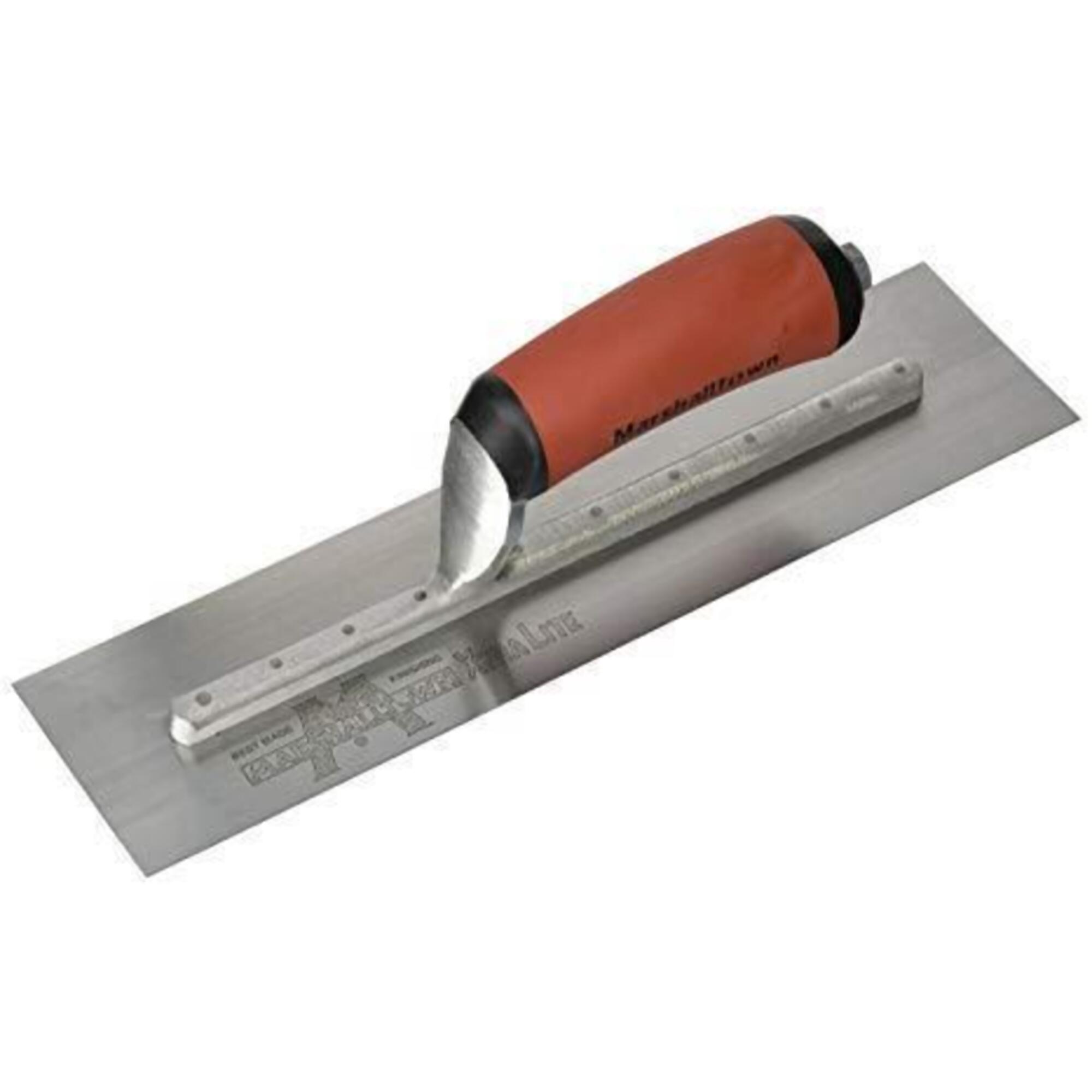Marshalltown Finishing Trowel - 12in. x 4in., Curved DuraSoft Handle, Model# MXS62D