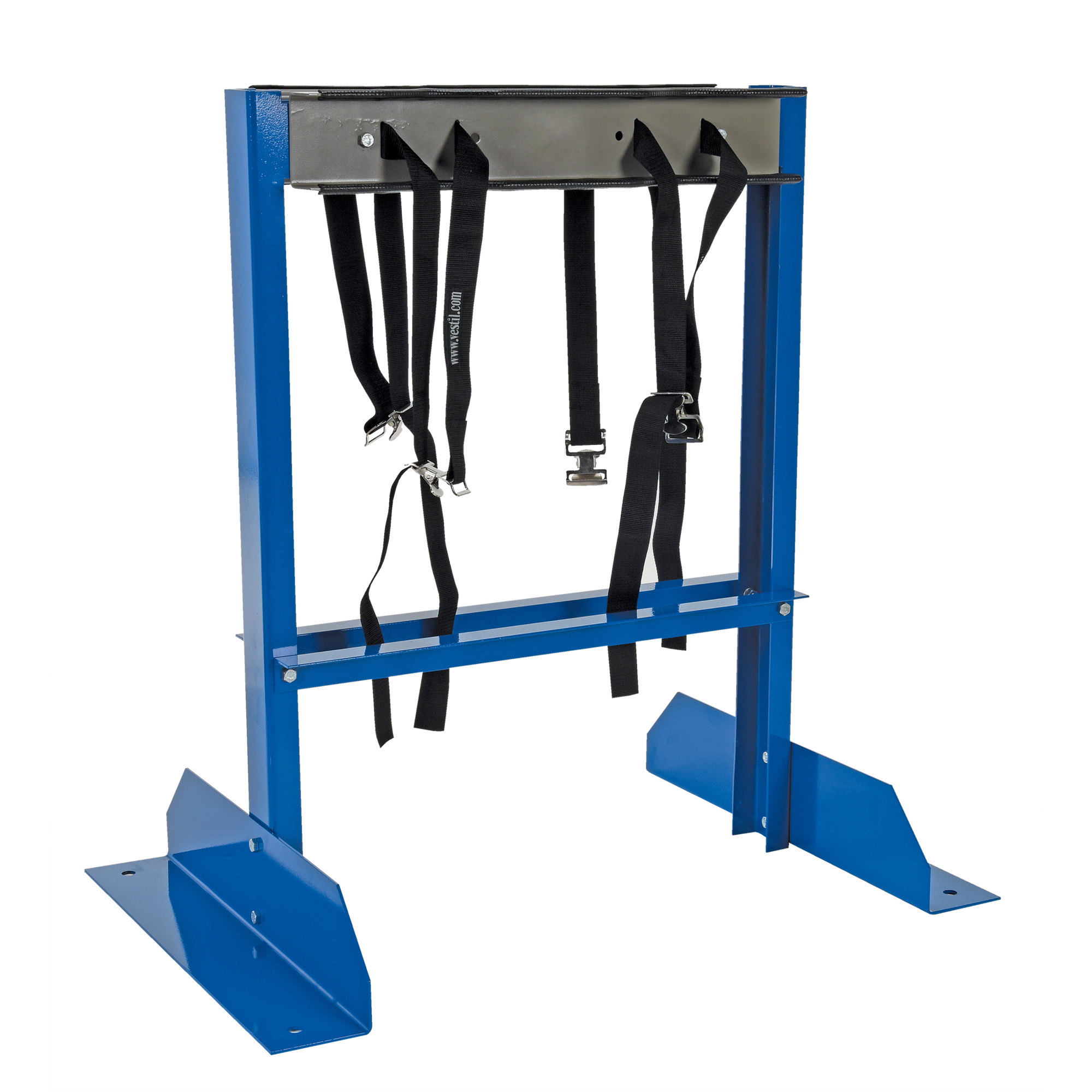 Vestil Cylinder Bracket Stand - 4 Cylinder Capacity, Powder-Coat Blue, 36.063in. Max Height, Model# CB-ST-4