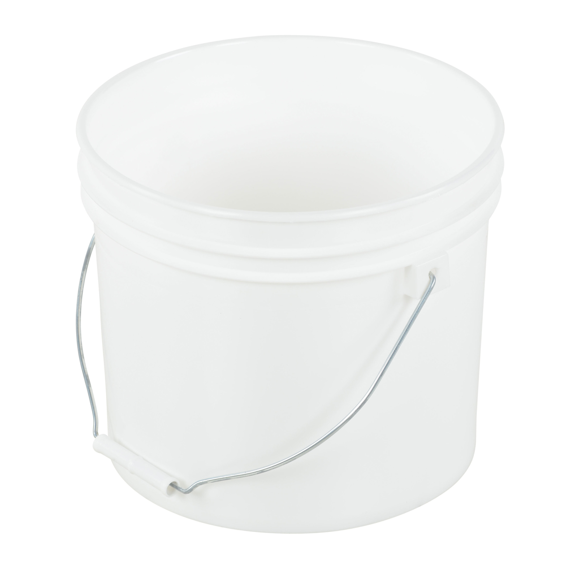 2 Gallon Plastic Bucket, Open Head - Black