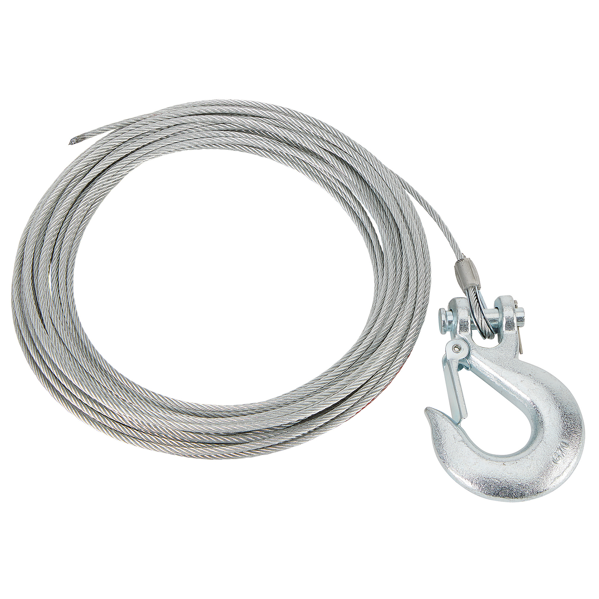 Ultra-Tow Wire ATV Winch Rope with Hook, 5/32in. dia. x 50ft.L, for Use  with 2500-Lb. to 3500-Lb. Winches