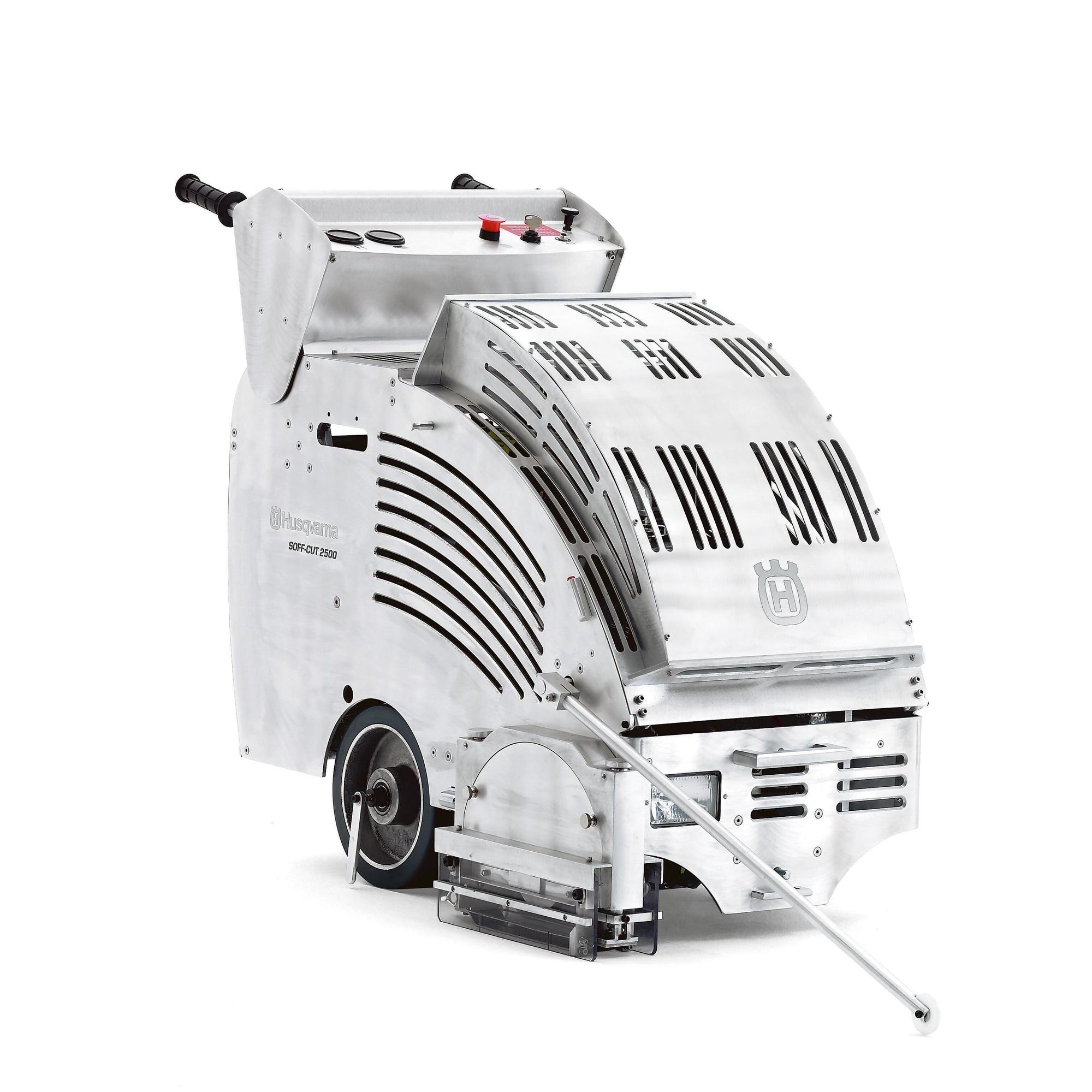 Husqvarna, Self-propelled early entry saw. .875in.-1.5in. cut., Blade Diameter 10 in, Power Type Gasoline, Model# SOFF CUT 2500 w/VAC PORT