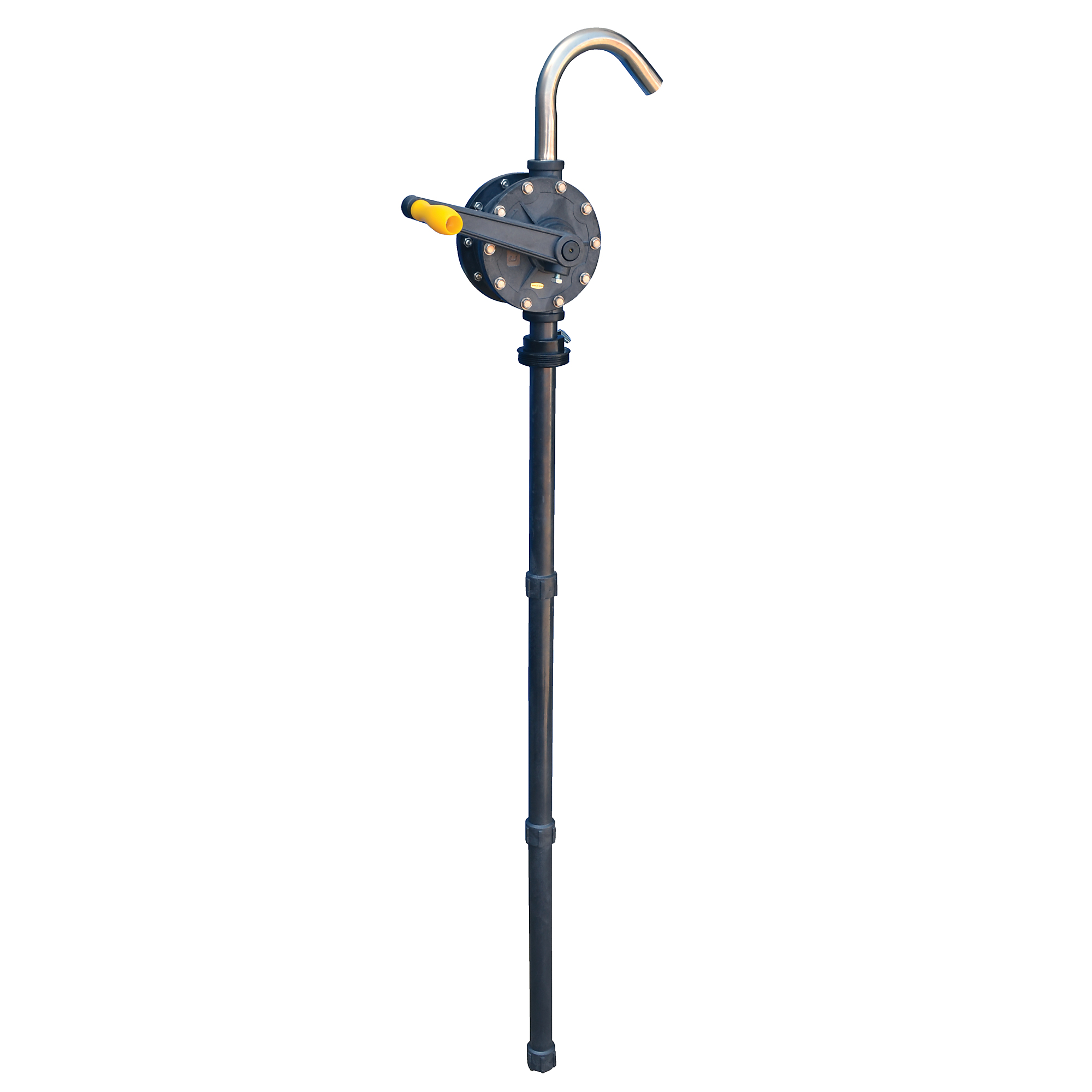 Vestil Manual Rotary Drum Pump - Polyphenylene Sulfide, 55-Gallon Capacity, 12in. Height, Model# RP-90RT
