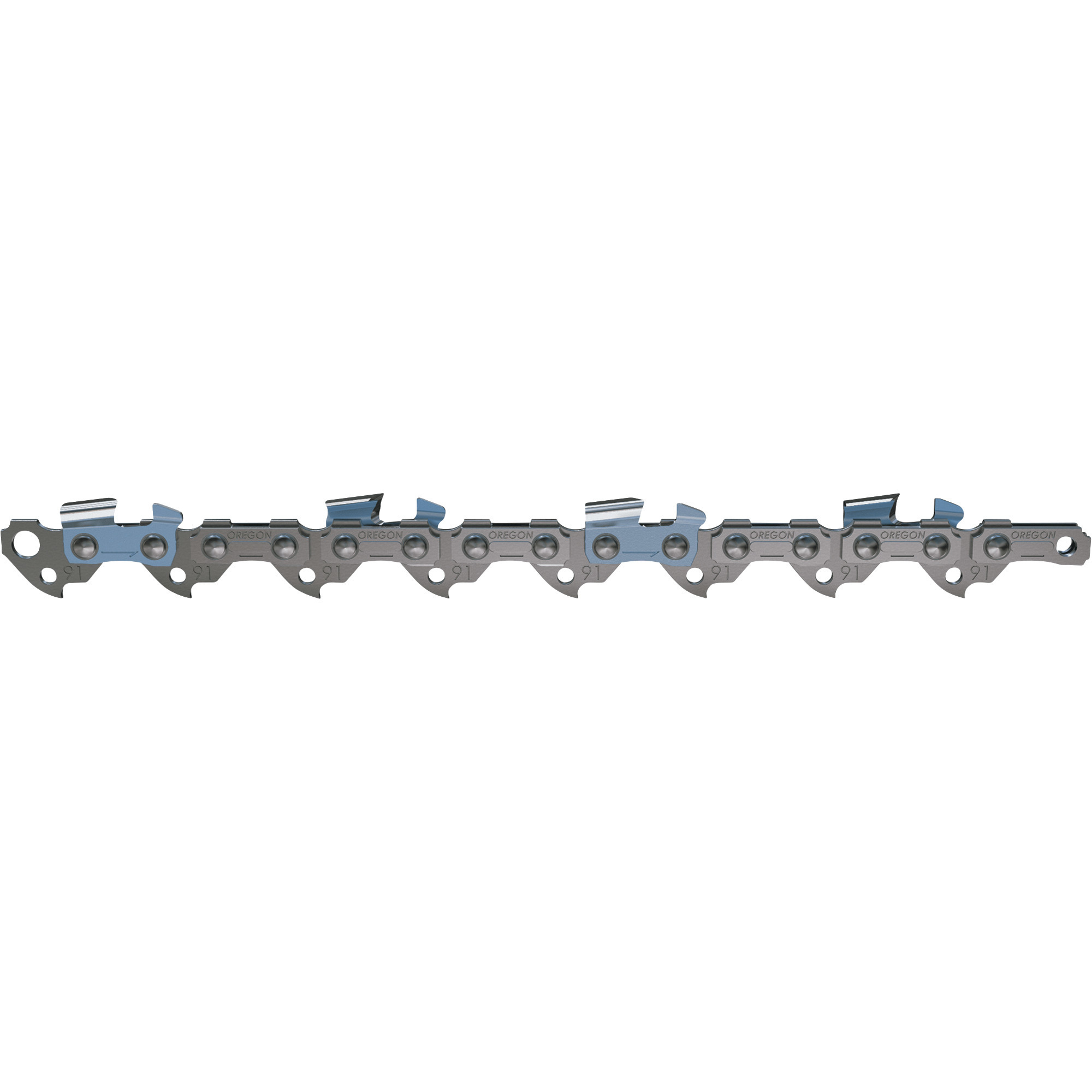 Oregon X-Grind Replacement Chainsaw Loop Chain, Long Top Plate, 3/8in. Low Profile x 0.050in., Fits 14in. Bar,Model# 91VXL052G