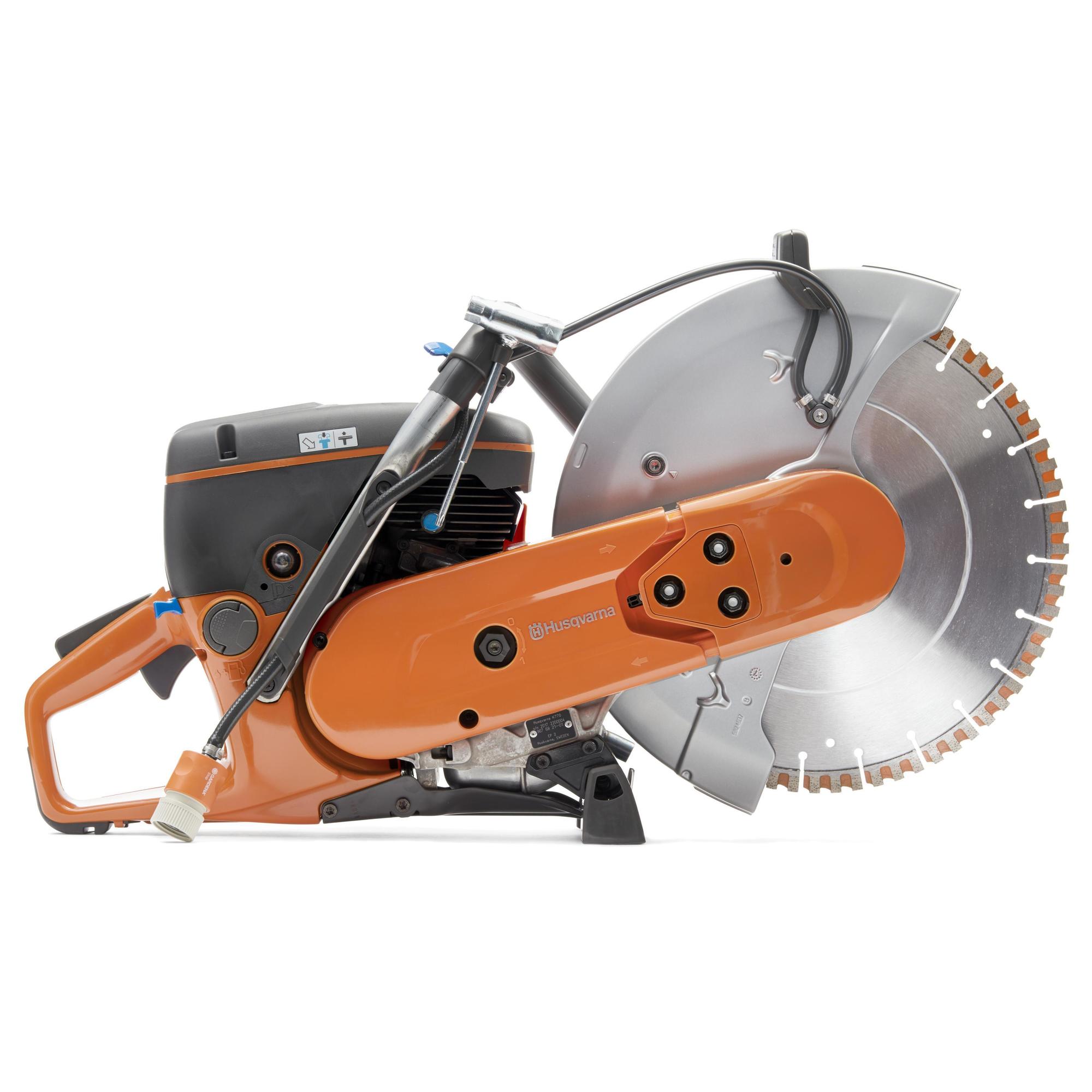 Husqvarna, Powerful all-round power cutter., Blade Diameter 12 in, Max. Cutting Depth 4 in, Power Type Gasoline, Model# K770, 12"