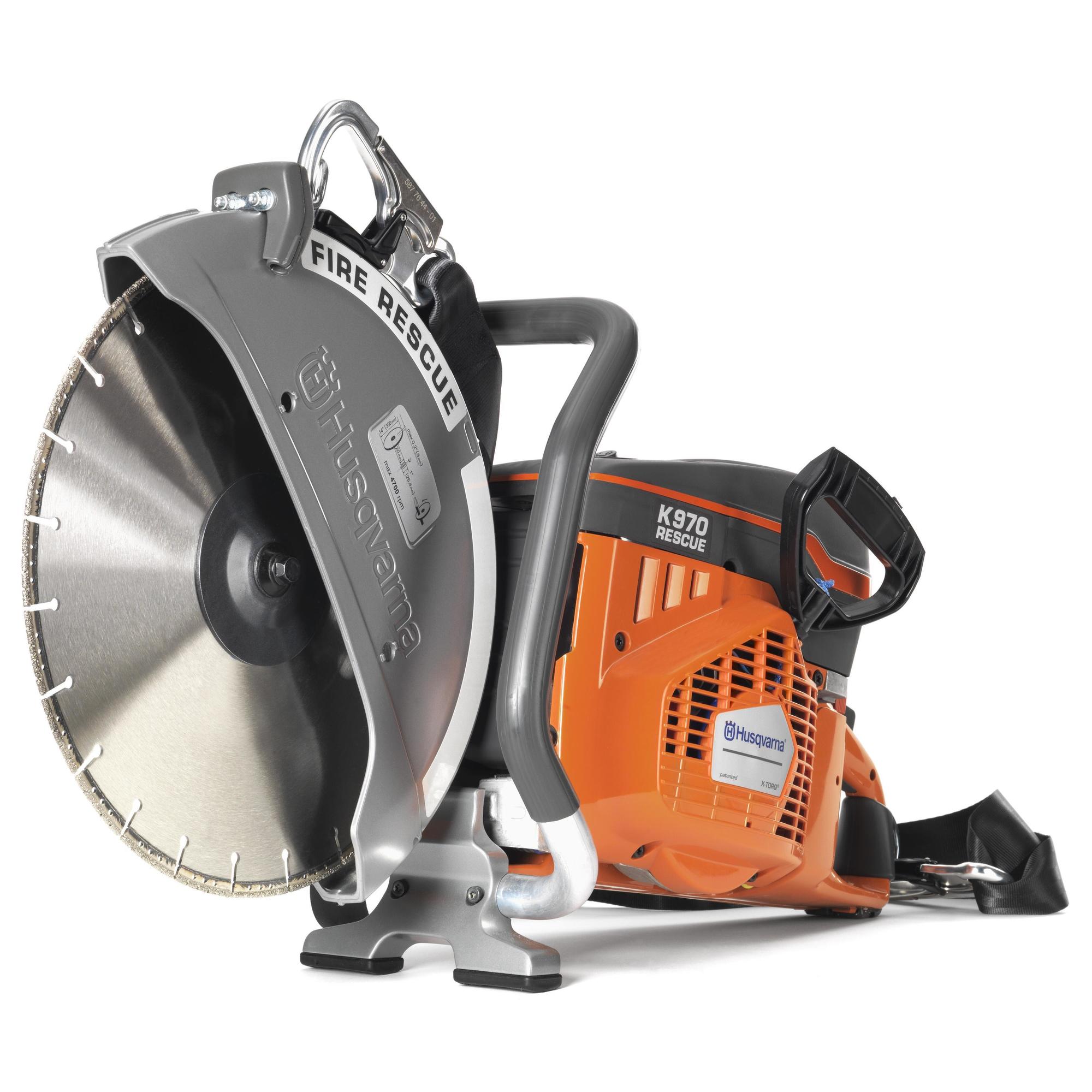 Husqvarna, Specially developed for rescue and clearing work., Blade Diameter 14 in, Model# K-970III RESCUE 14"