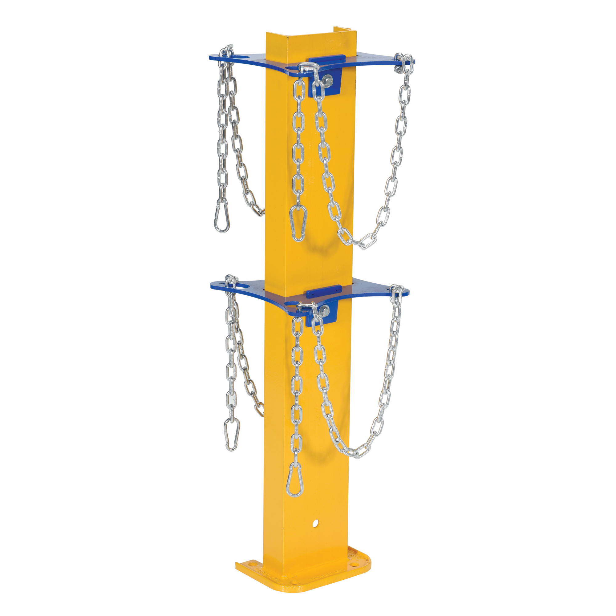 Vestil Steel Cylinder Storage Stand - 36.25in. Height, 10.063in. Width, Yellow, Model# SACR-2