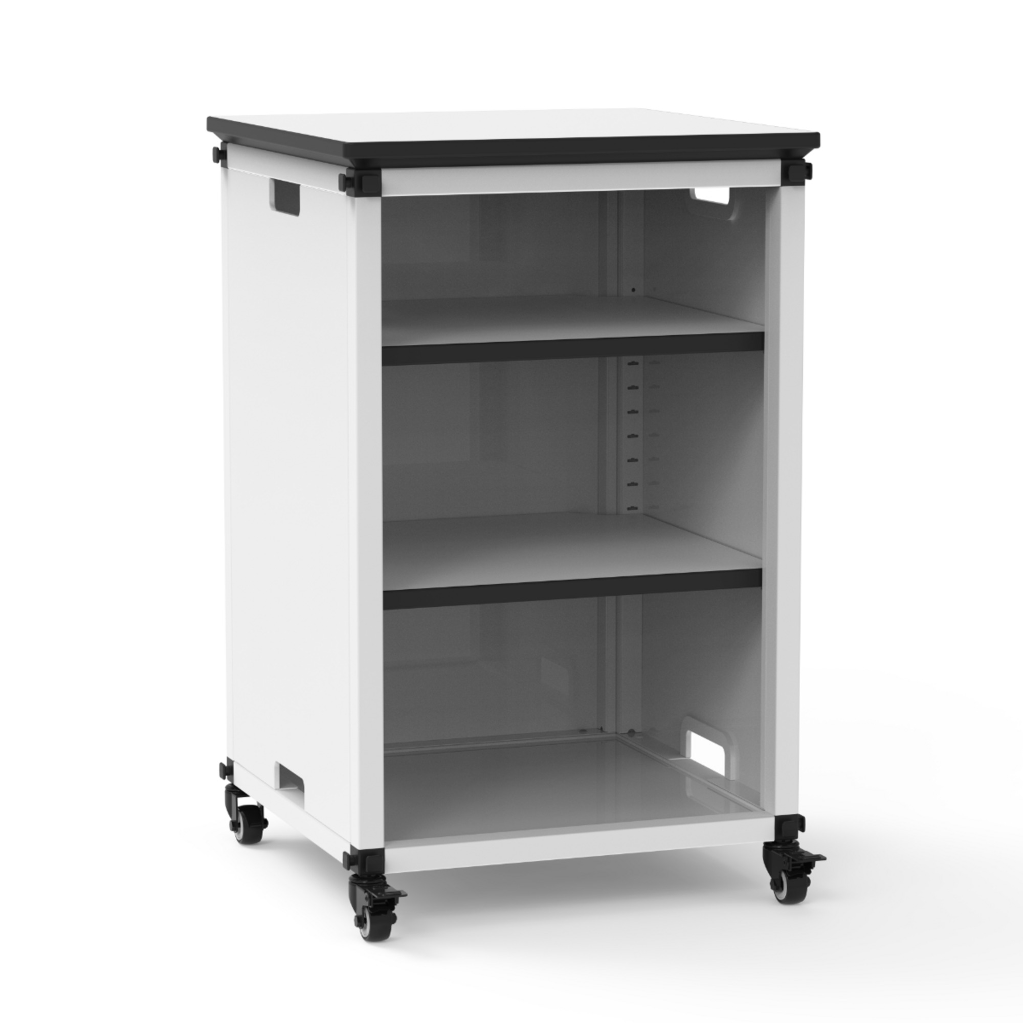 Luxor Bookshelf - Narrow Module w/ Casters, 29in. x 18.25in., Model# MBSCB01