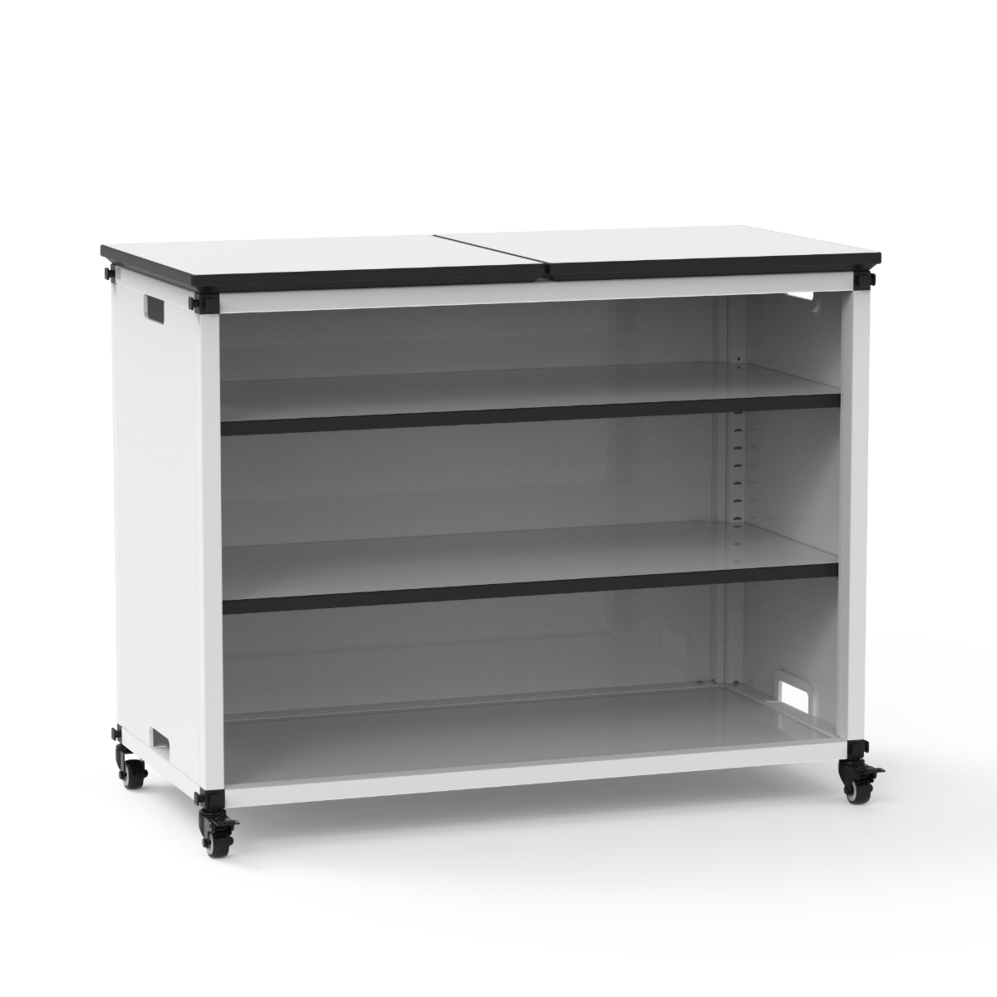 Luxor, Bookshelf - Wide Module w/ Casters, Height 29 in, Width 36.5 in, Model# MBSCB03