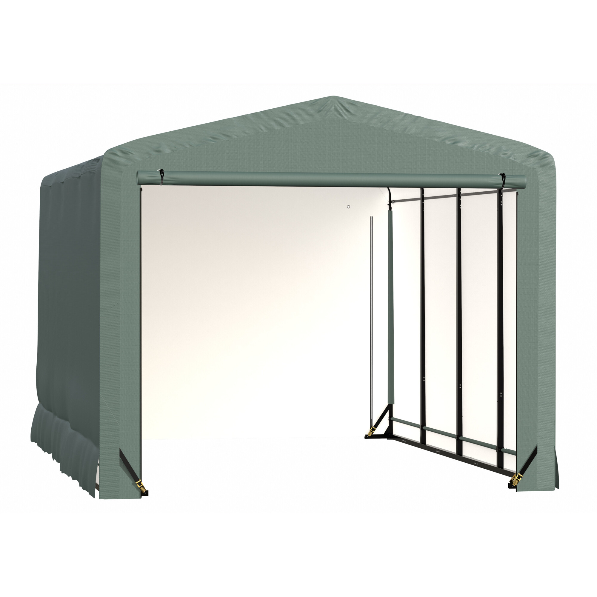 ShelterLogic ShelterTube Garage - 12ft. x 18ft. x 10ft., Wind and Snow Rated, Waterproof Fabric, Industrial-Strength Steel Frame, Model# SQAACC0104C01201810