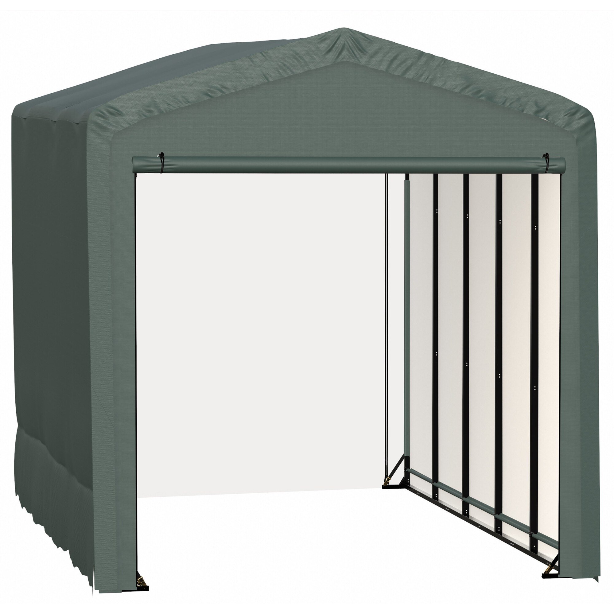 ShelterLogic ShelterTube Wind and Snow Rated Garage - 14ft. x 23ft. x 16ft., Steel Frame, Waterproof Fabric, Model# SQAACC0104C01402316