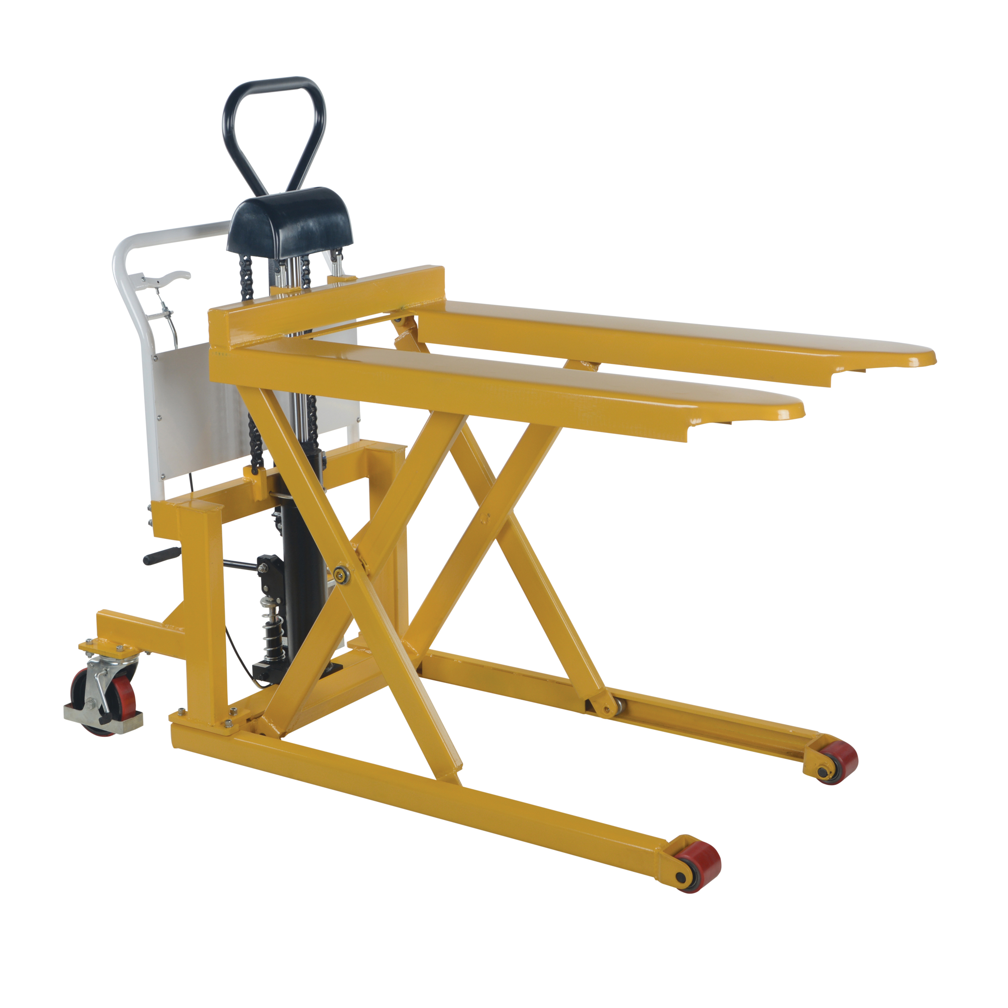 Vestil, Fork Size Foot Pump ToteALoad, Capacity 2200 lb, Lowered Height