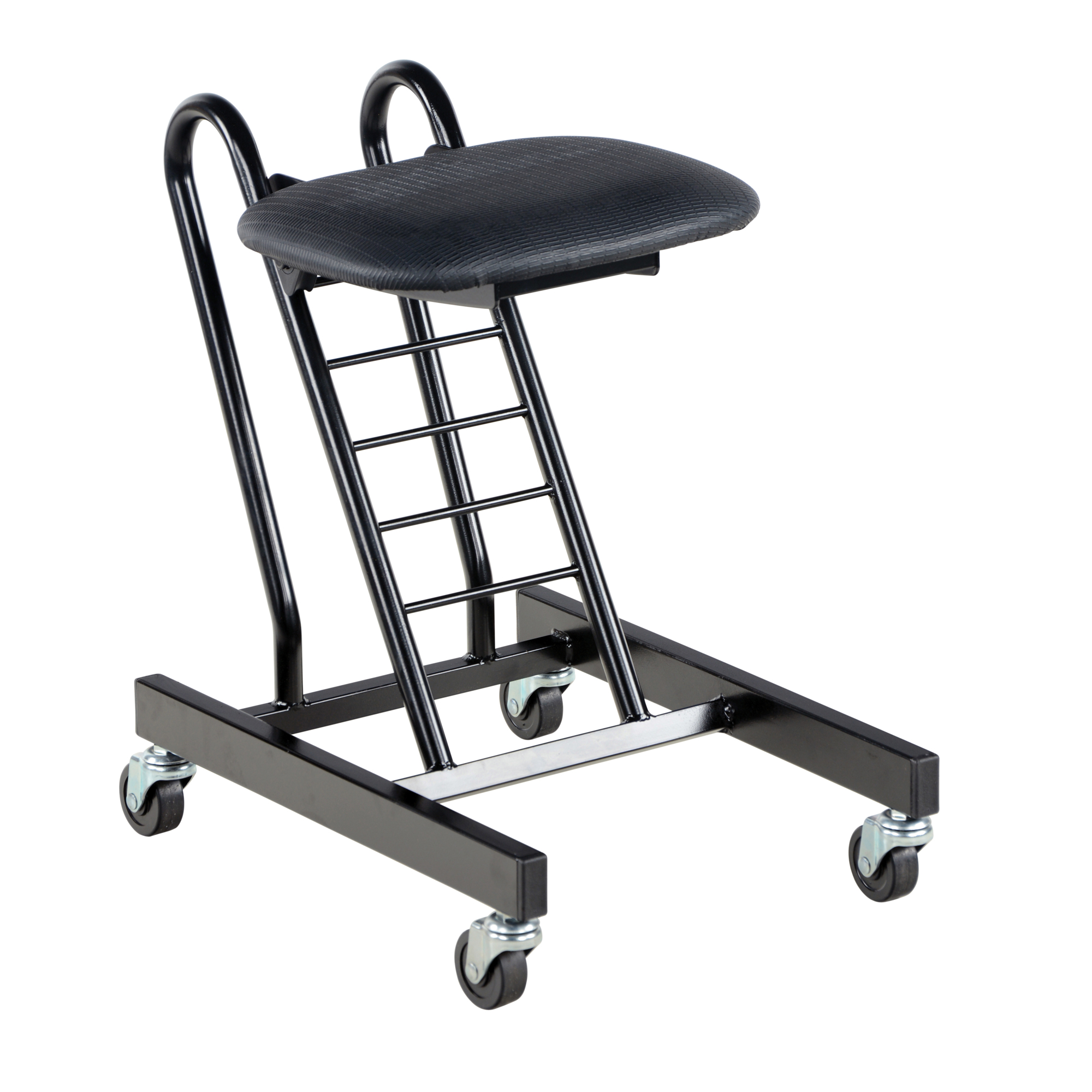 Vestil Ergonomic Worker Chair - 9in. to 18in. Adjustable Height, Swivel Casters, Model# CPRO-100