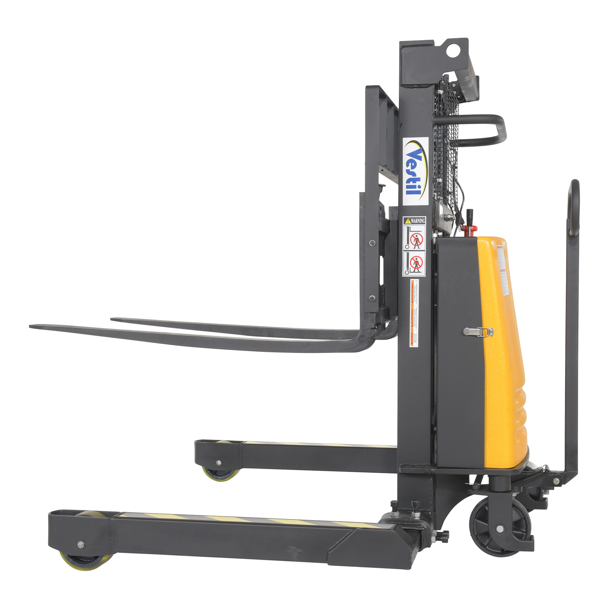 Vestil Adjustable Stacker with Powered Lift - 3000-Lb. Capacity, 12V DC ...