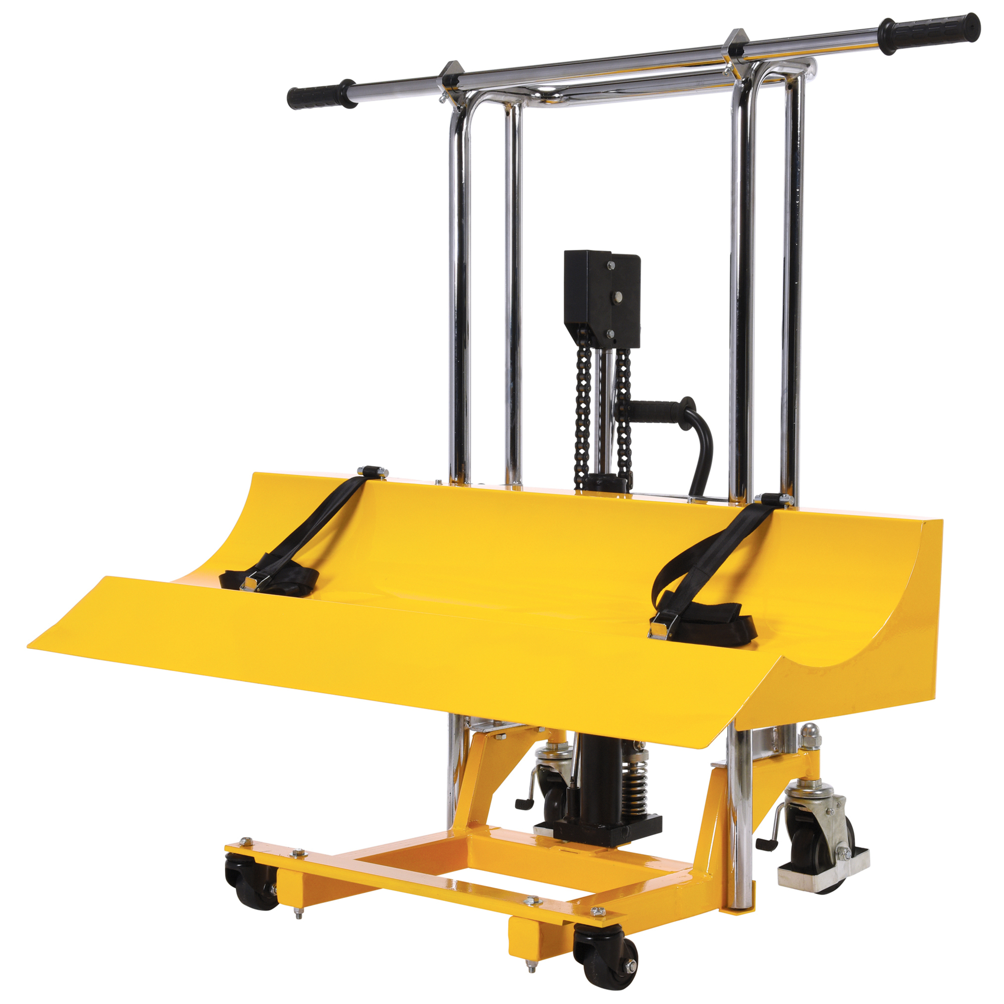 Vestil Roll Lifter Transporter - 880-Lb. Capacity, 15.75in. Max Roll Diameter, Nylon Strap, Model# HYD-ROLL-47
