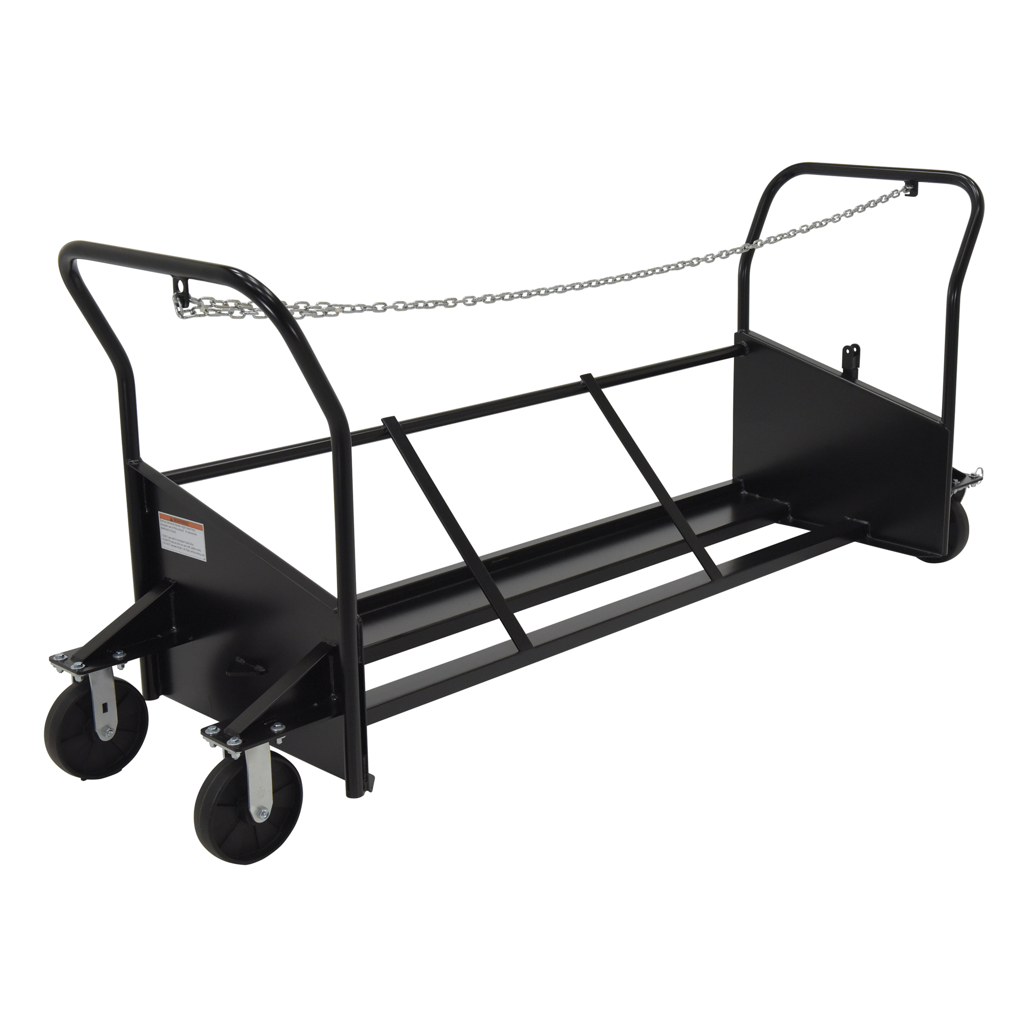 Vestil Steel Trash Can Cart Maximum Capacity 3 64 Gallon Trash Cans
