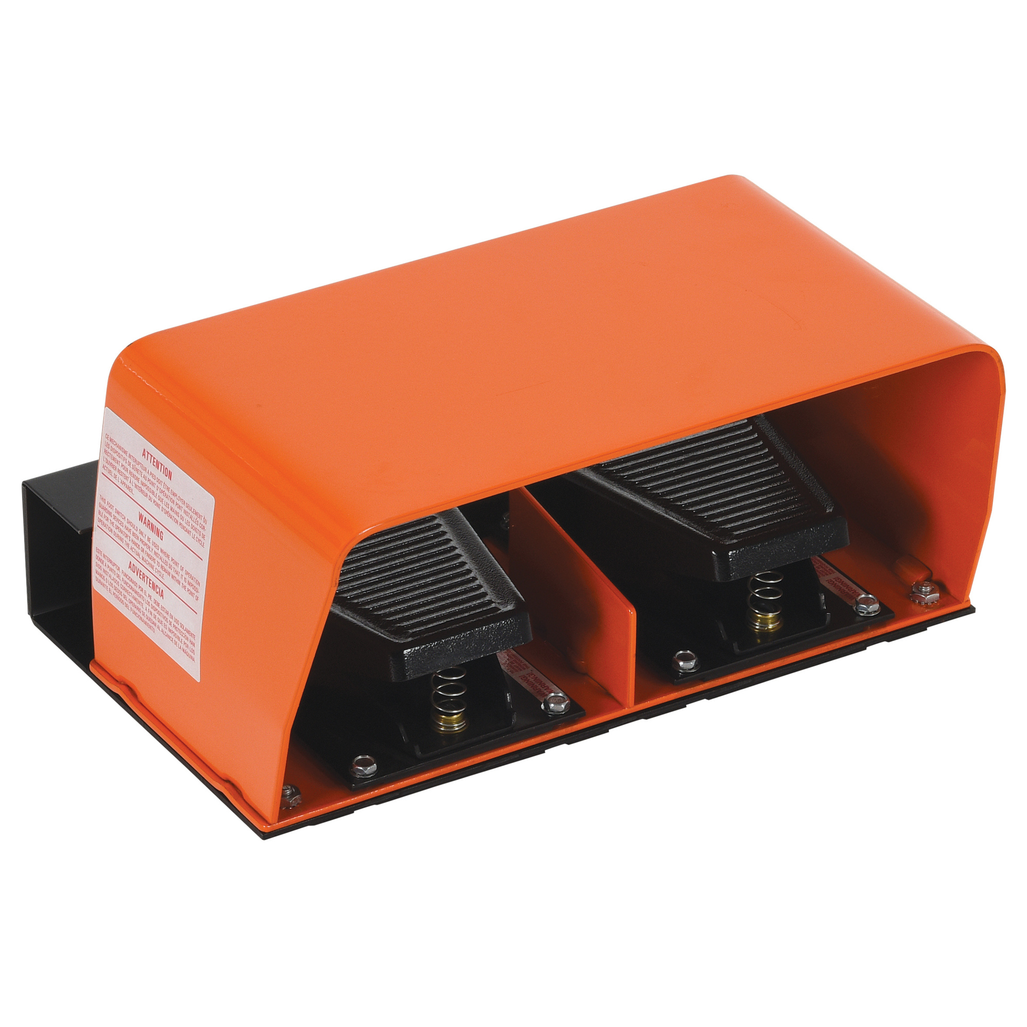Vestil Pneumatic Twin Foot Switch - 7.25in. x 10.25in., Durable Construction, Model# FC-2P