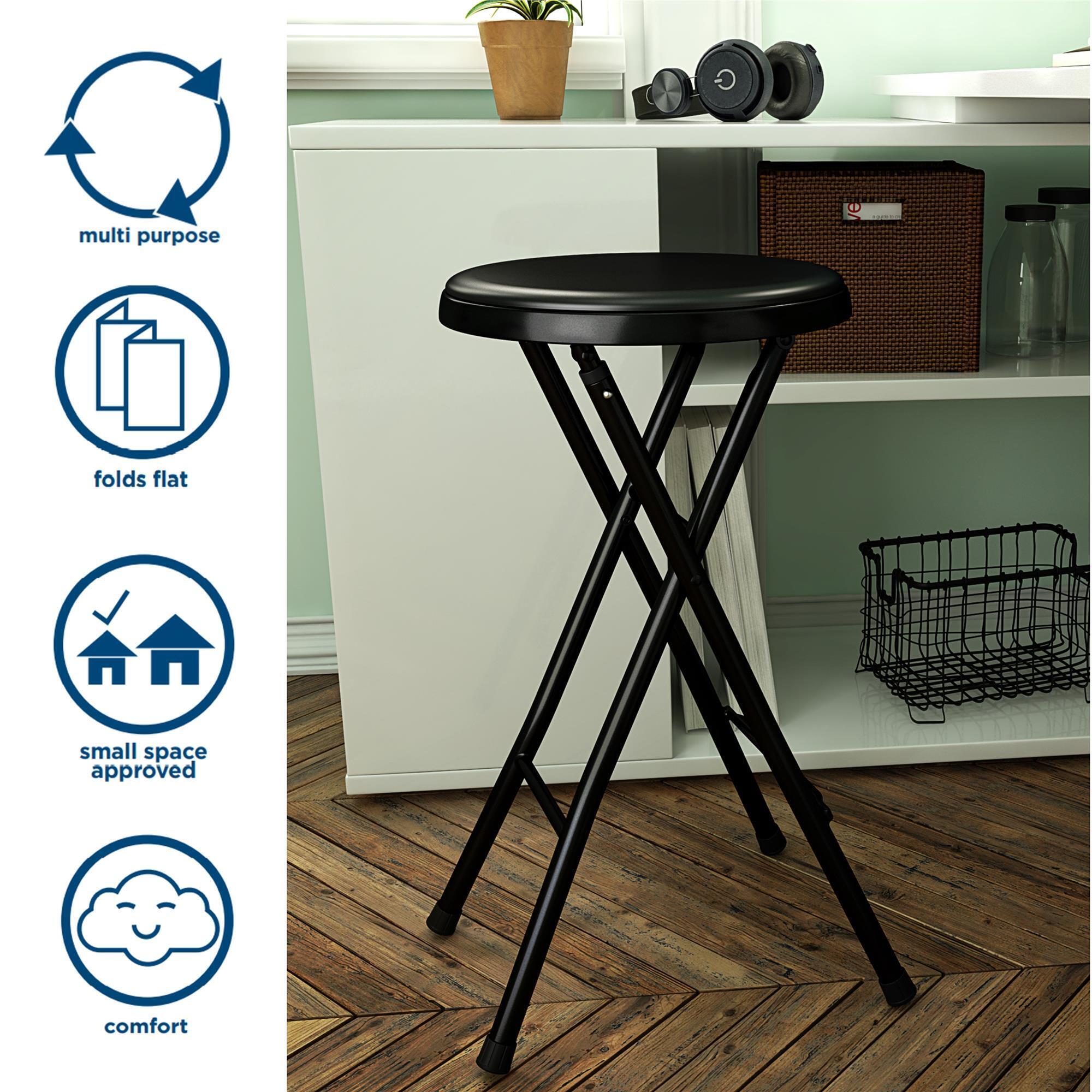 Cosco Home and Office, 24in. Vinyl Padded Folding Stool