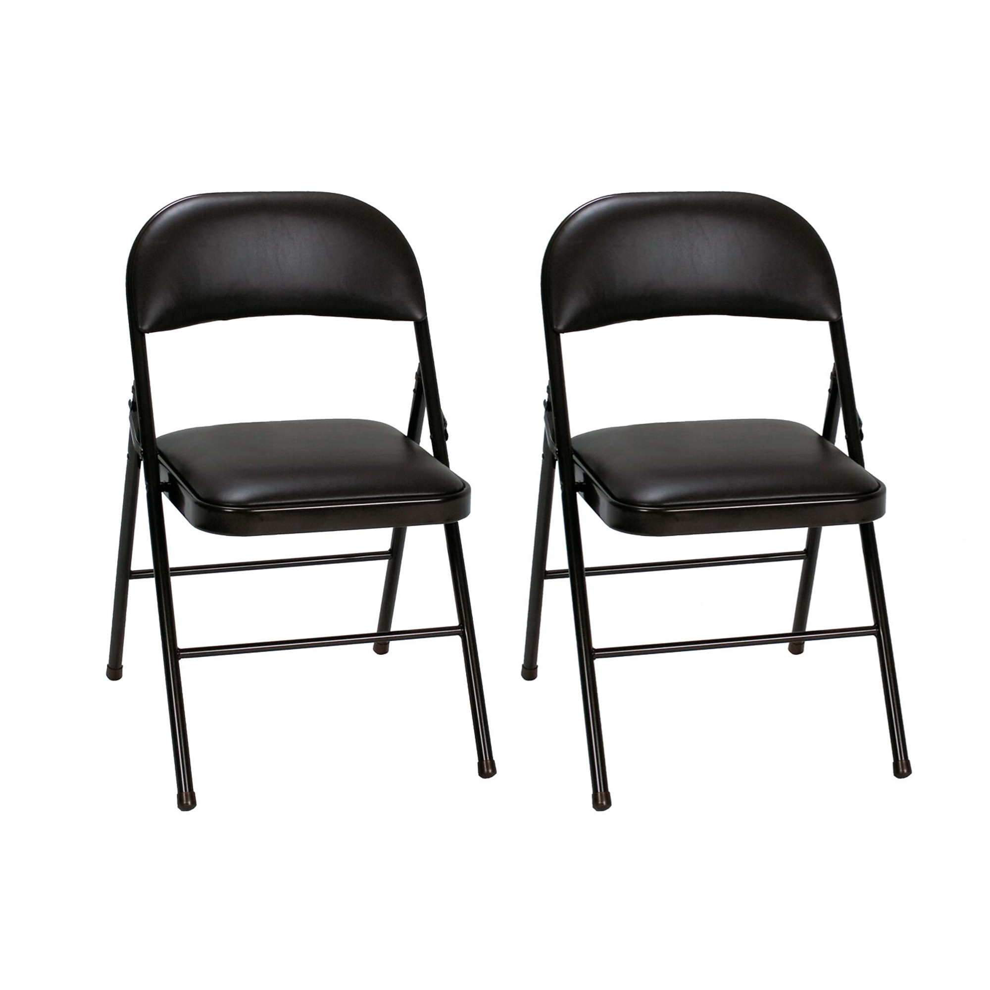 Cosco Black Padded Fabric Folding Chair