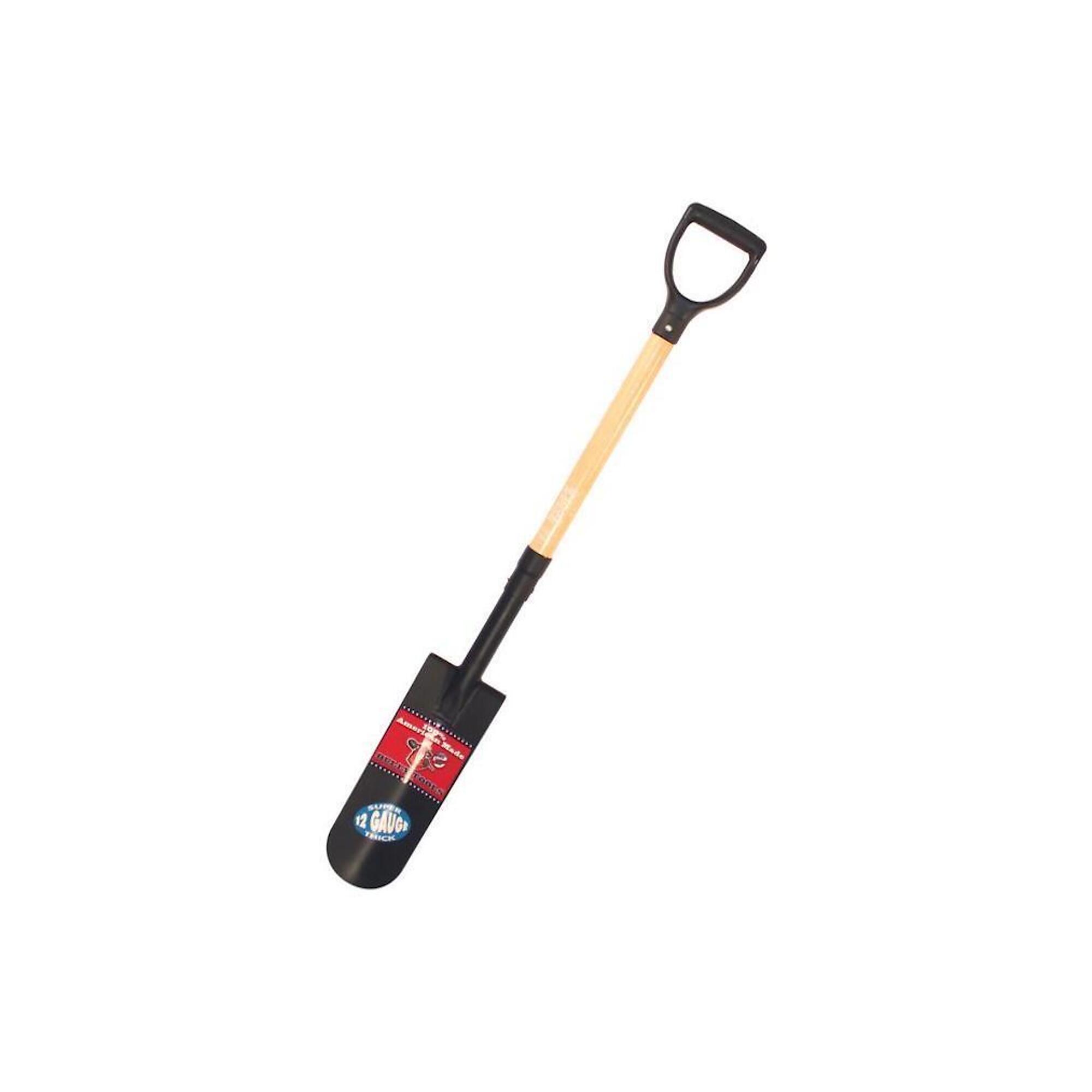 Bully Tools, 12-Gauge Drain Spade w/ Wood Handle and D-Grip, Model# 72535
