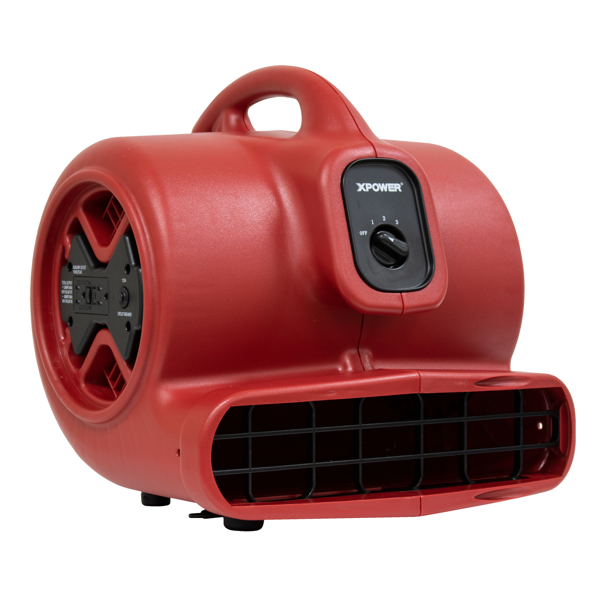XPOWER 1/2 HP 2800 CFM 3 Speed Air Mover, Carpet Dryer, Floor Fan