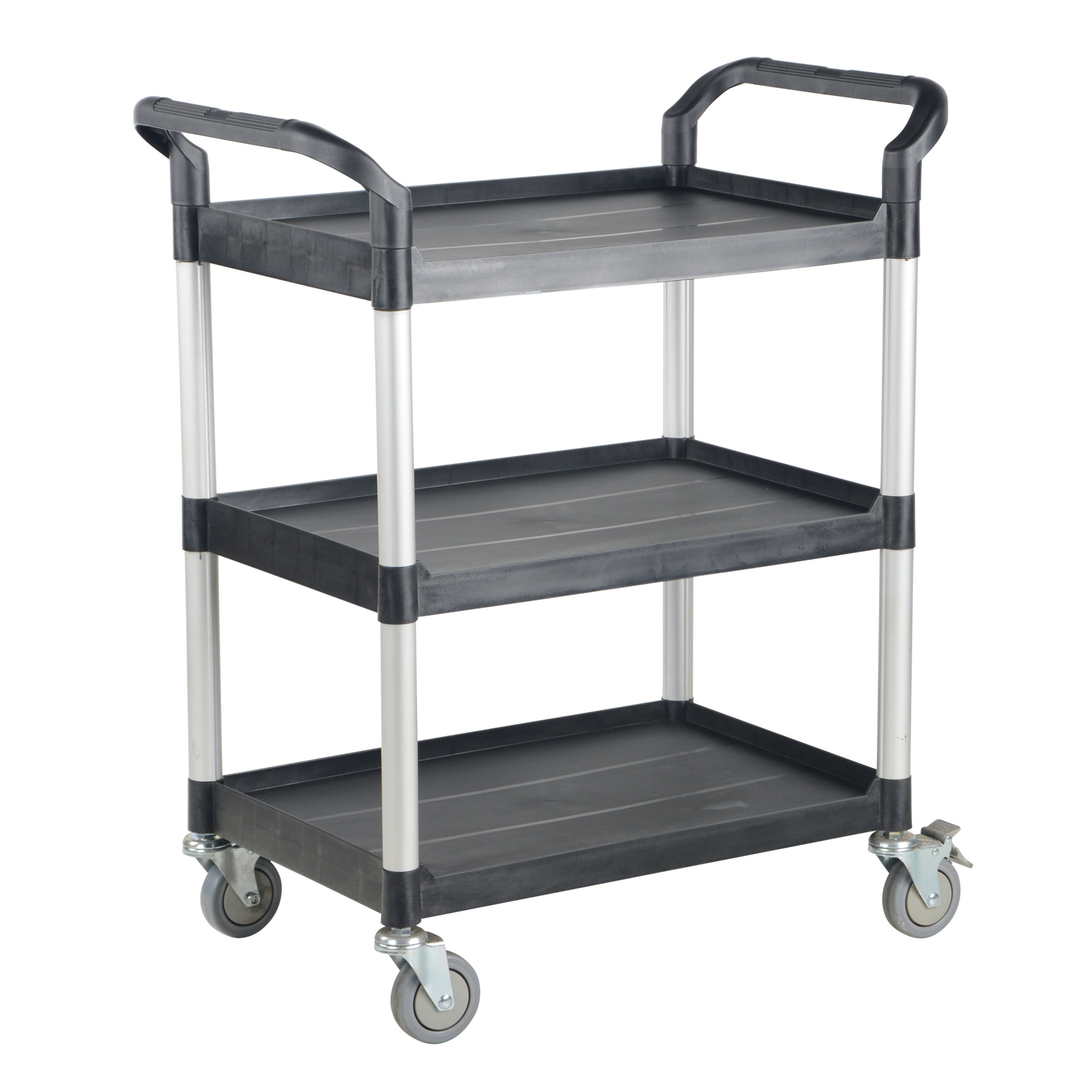 Vestil Steel Commercial Cart - 3 Shelves, 550-Lb. Capacity, Model# CSC-L