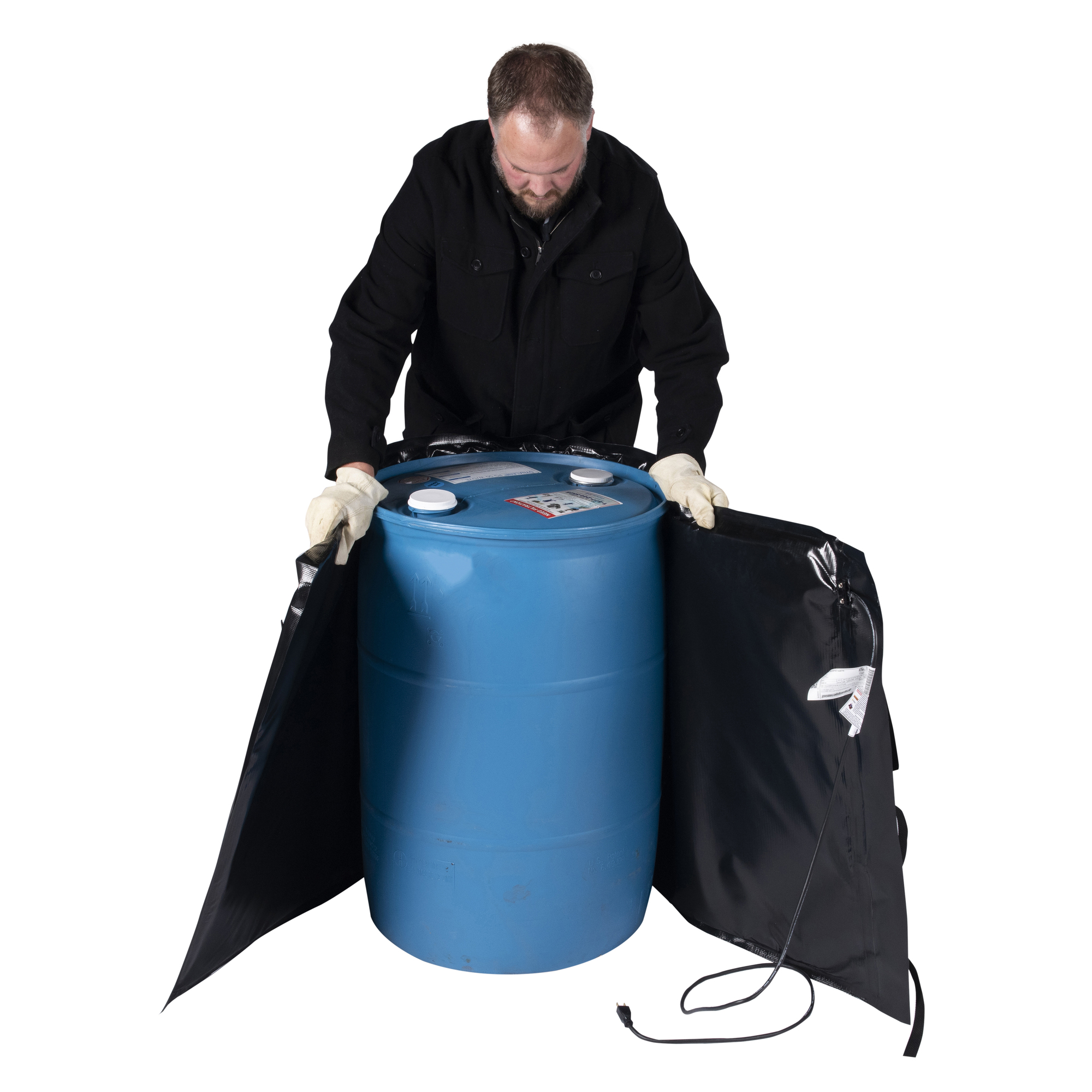Powerblanket, 55-Gal PRO Model Drum Heater, 240V, Max Temp 145°F, Volts 240, Model# BH55PRO-240V
