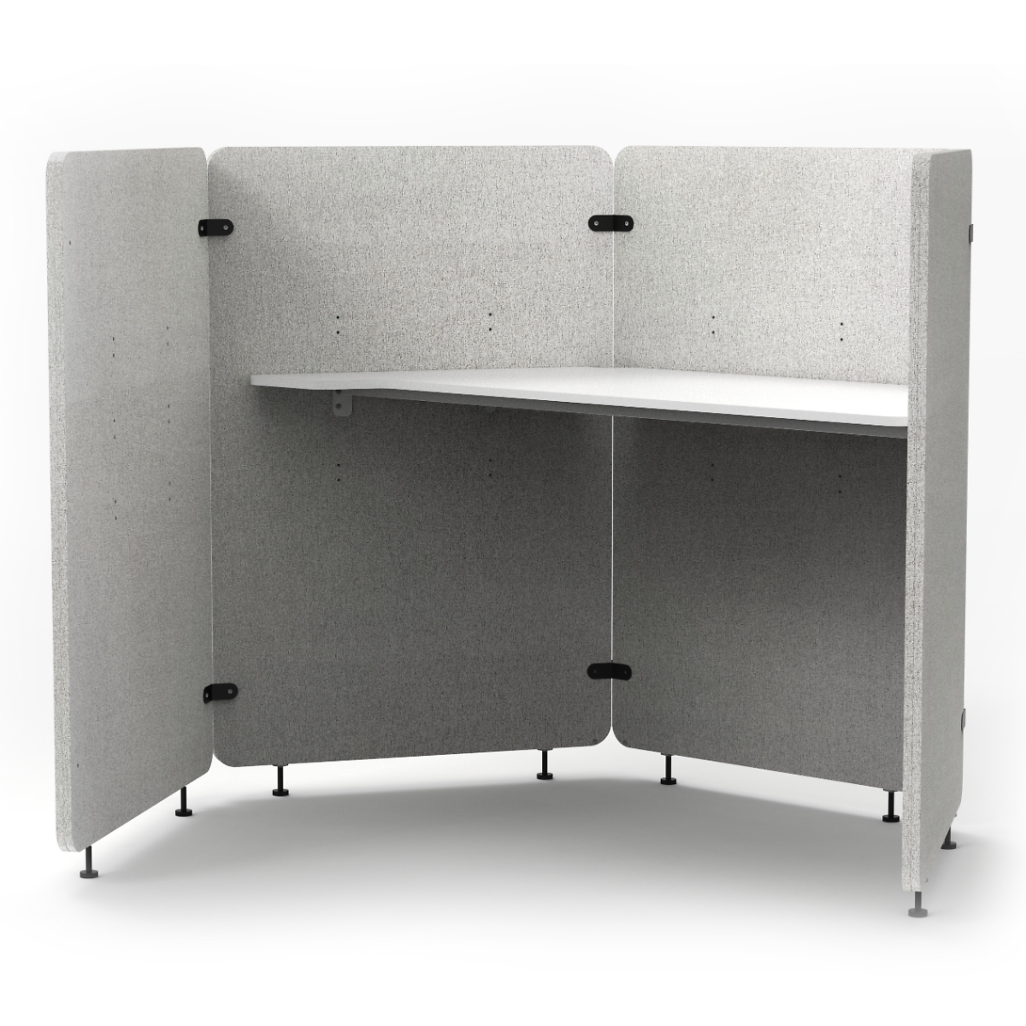 Luxor - Reclaim Acoustic Work Pod - 4 panels, Fabric, 54.5in. x 73in., Model# RCLMWP4